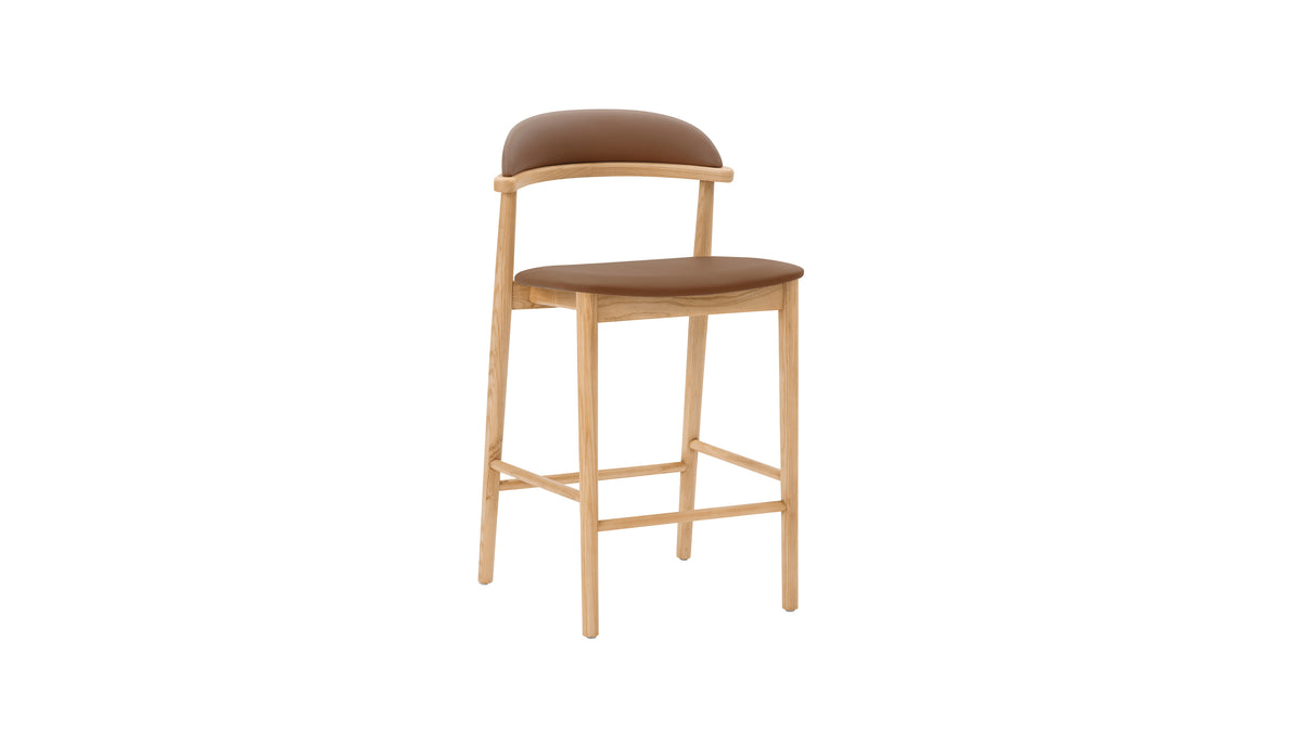 Count On Me Counter Stool, Ash, Brown Seat_image