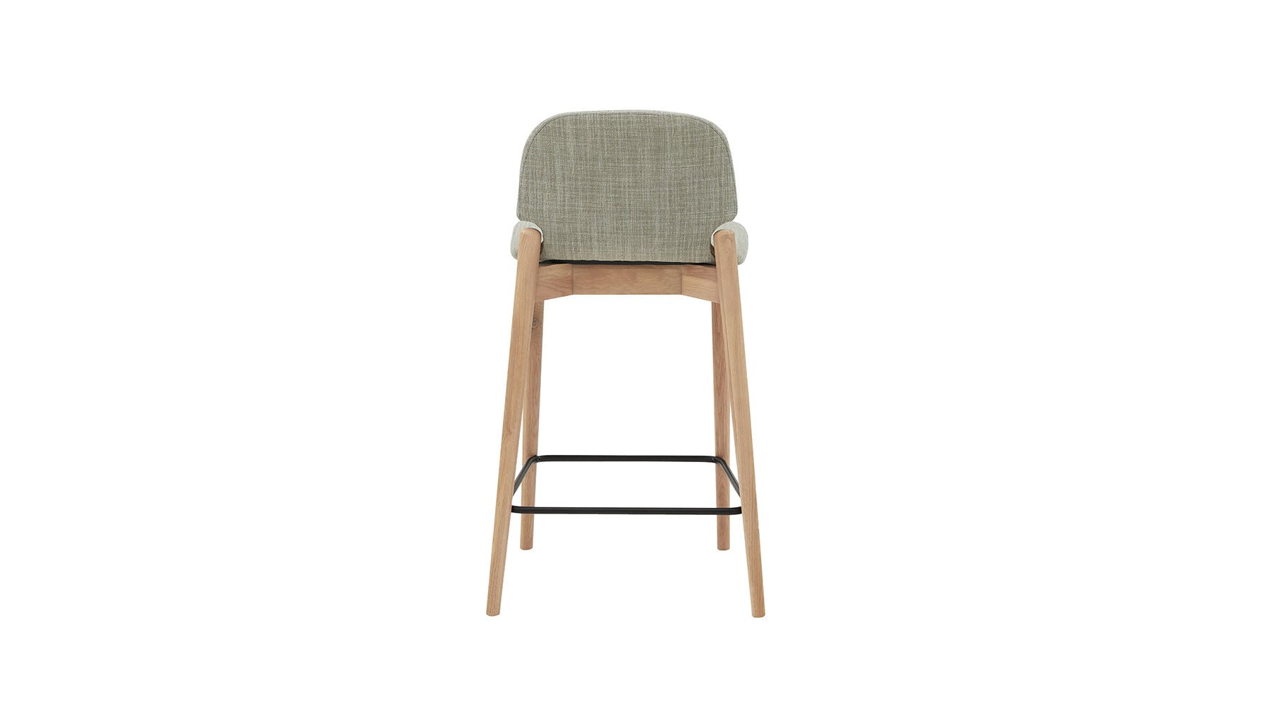 Dine In Counter Stool, Oak/Taupe