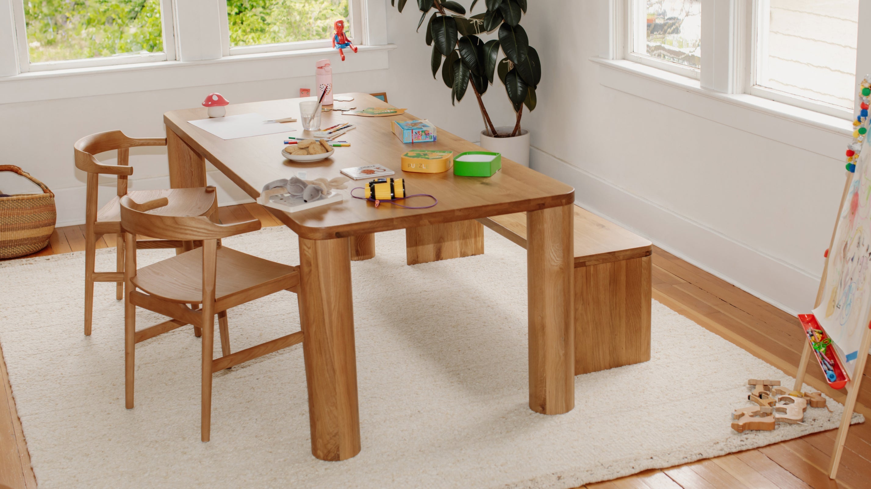 Field Dining Table, Seats 6-8 People, Oak