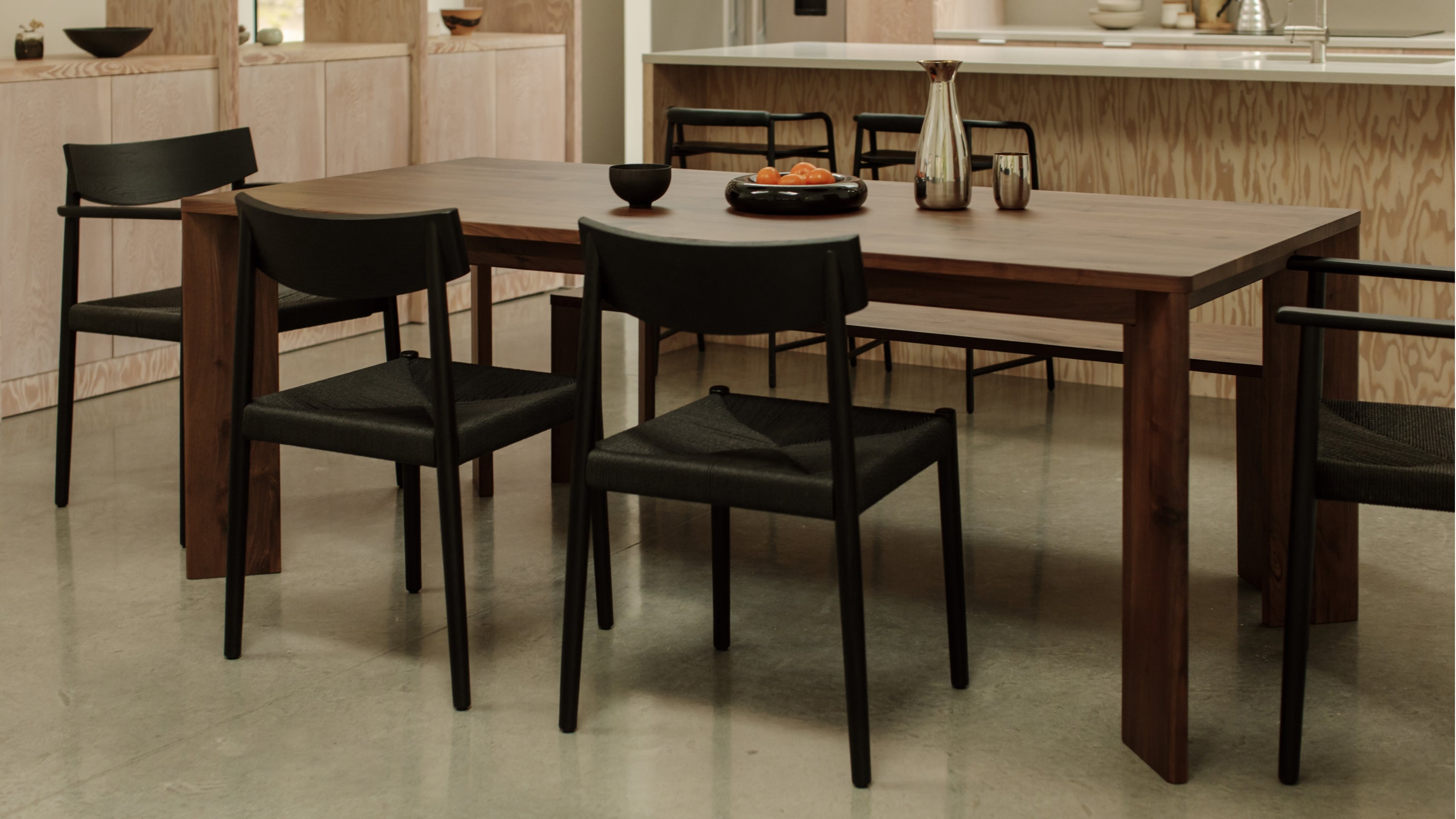 Frame Dining Table, Seats 4-6 People, American Walnut
