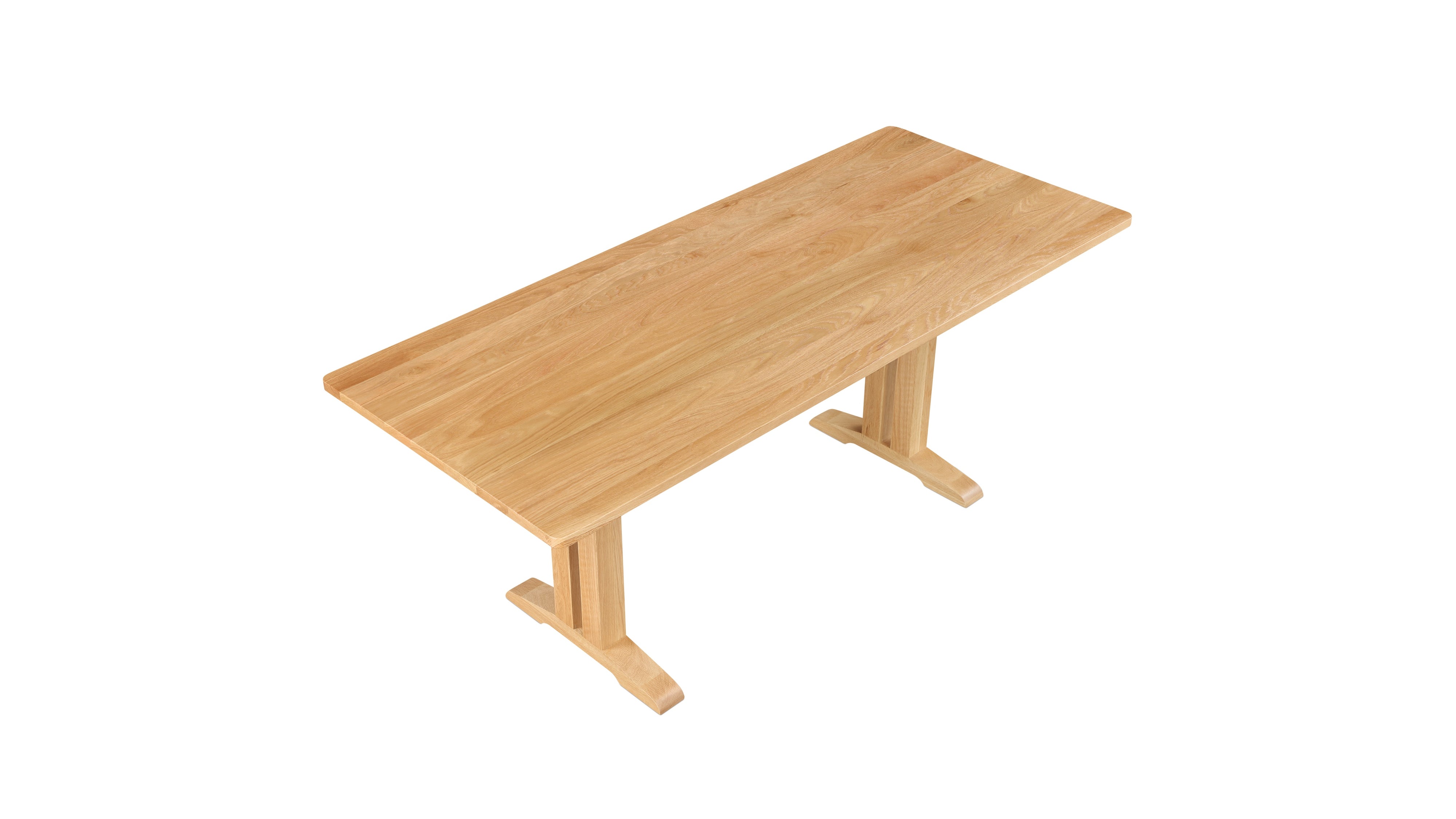 Flight Dining Table, Seats 6-8, Brushed Oak