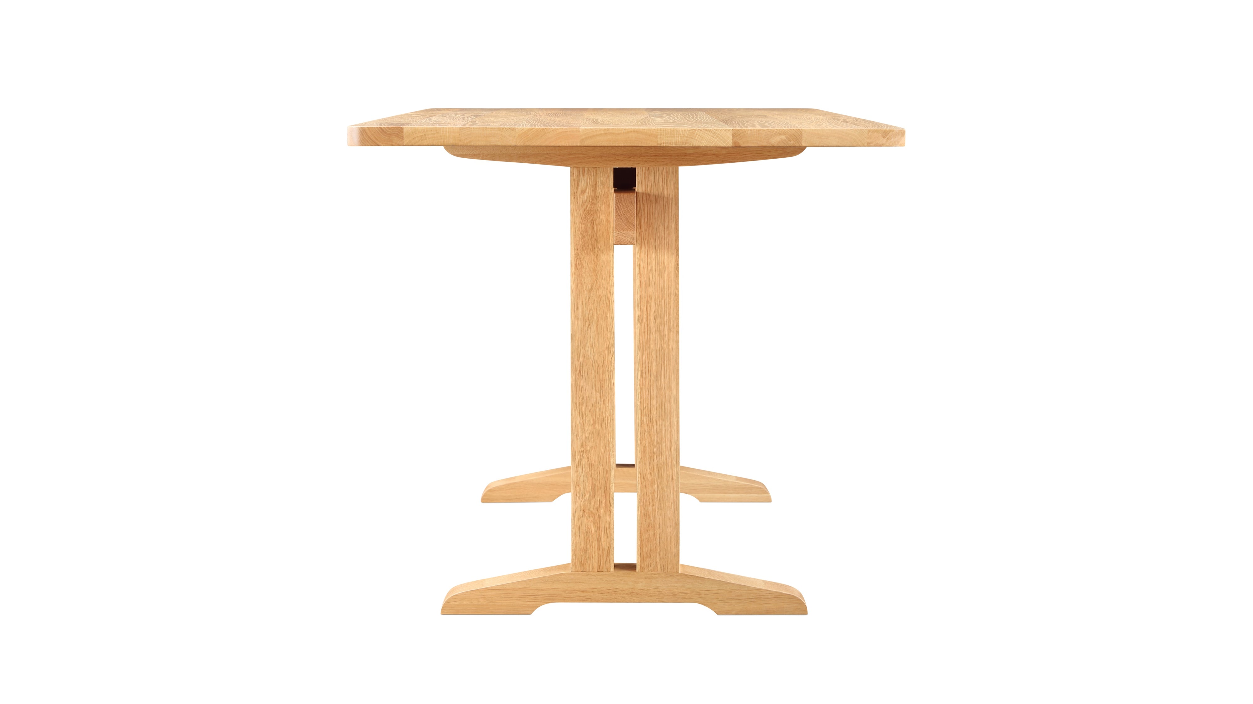 Flight Dining Table, Seats 6-8, Brushed Oak