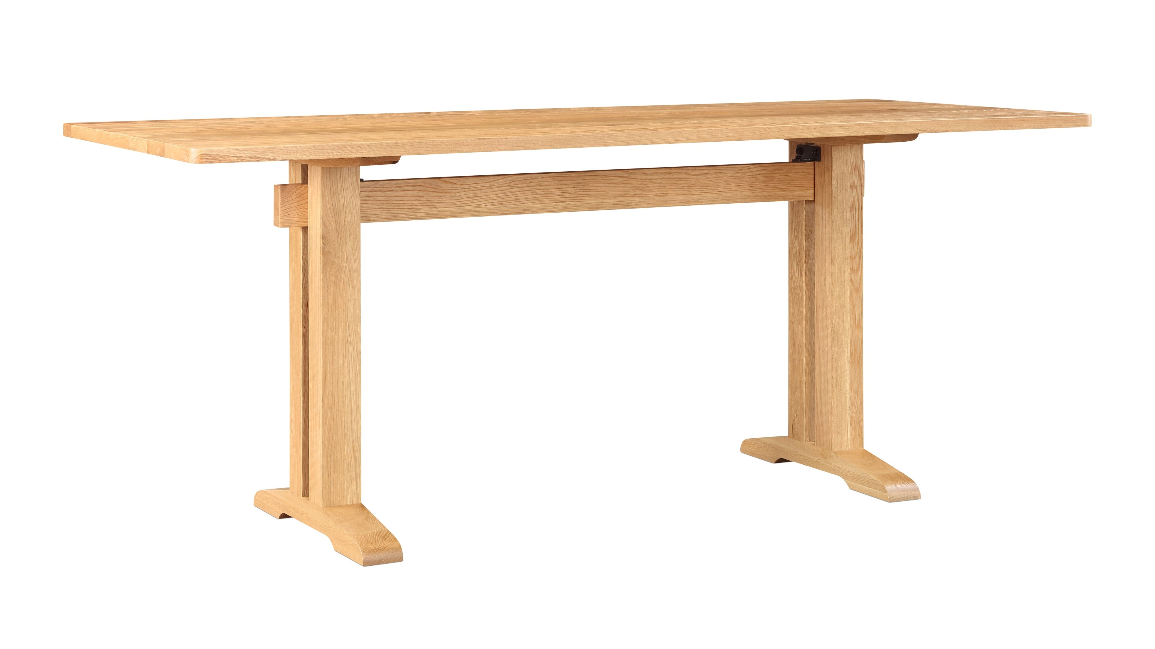 Flight Dining Table, Seats 6-8, Brushed Oak