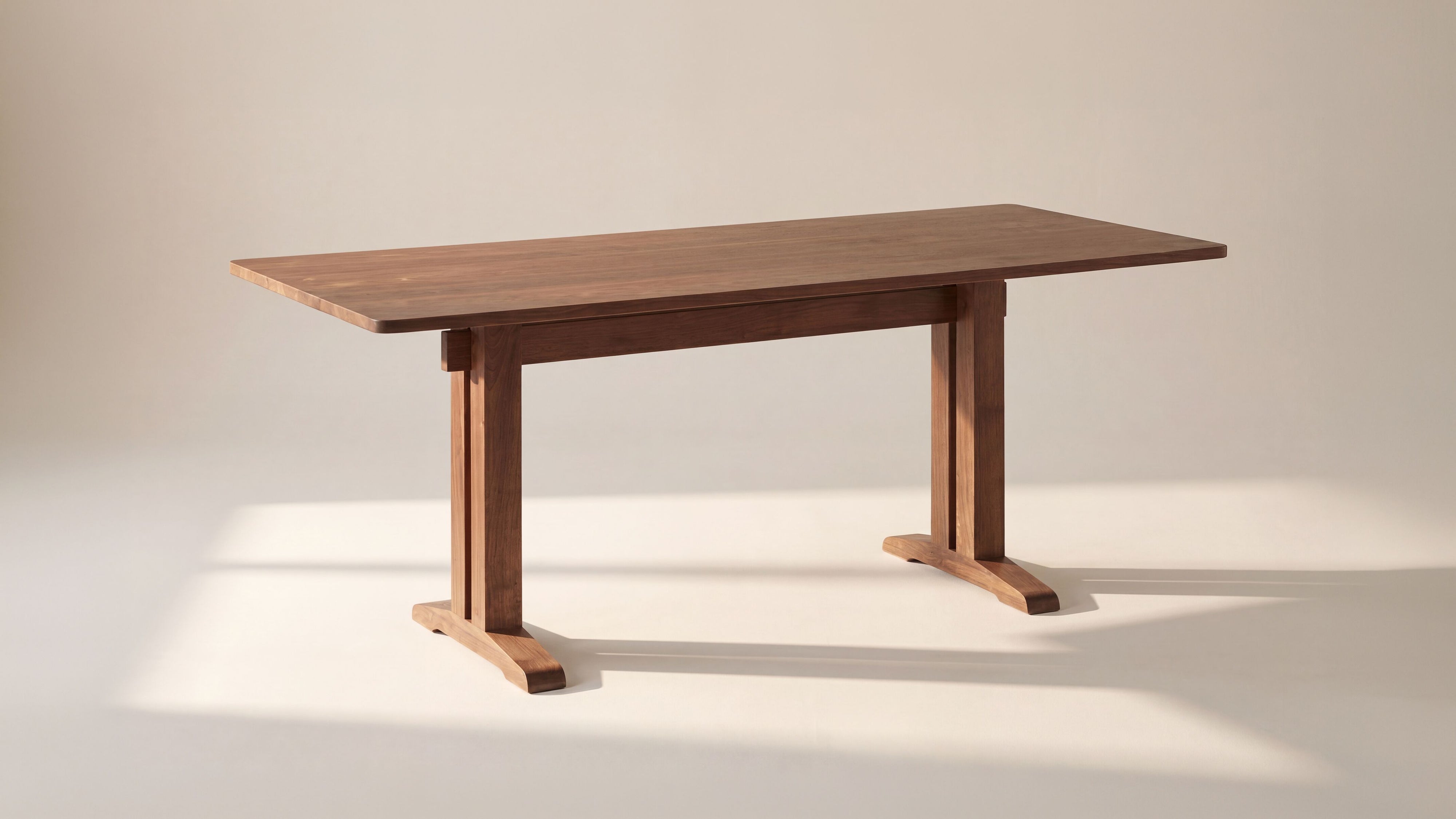 Flight Dining Table, Seats 6-8, Brushed American Walnut