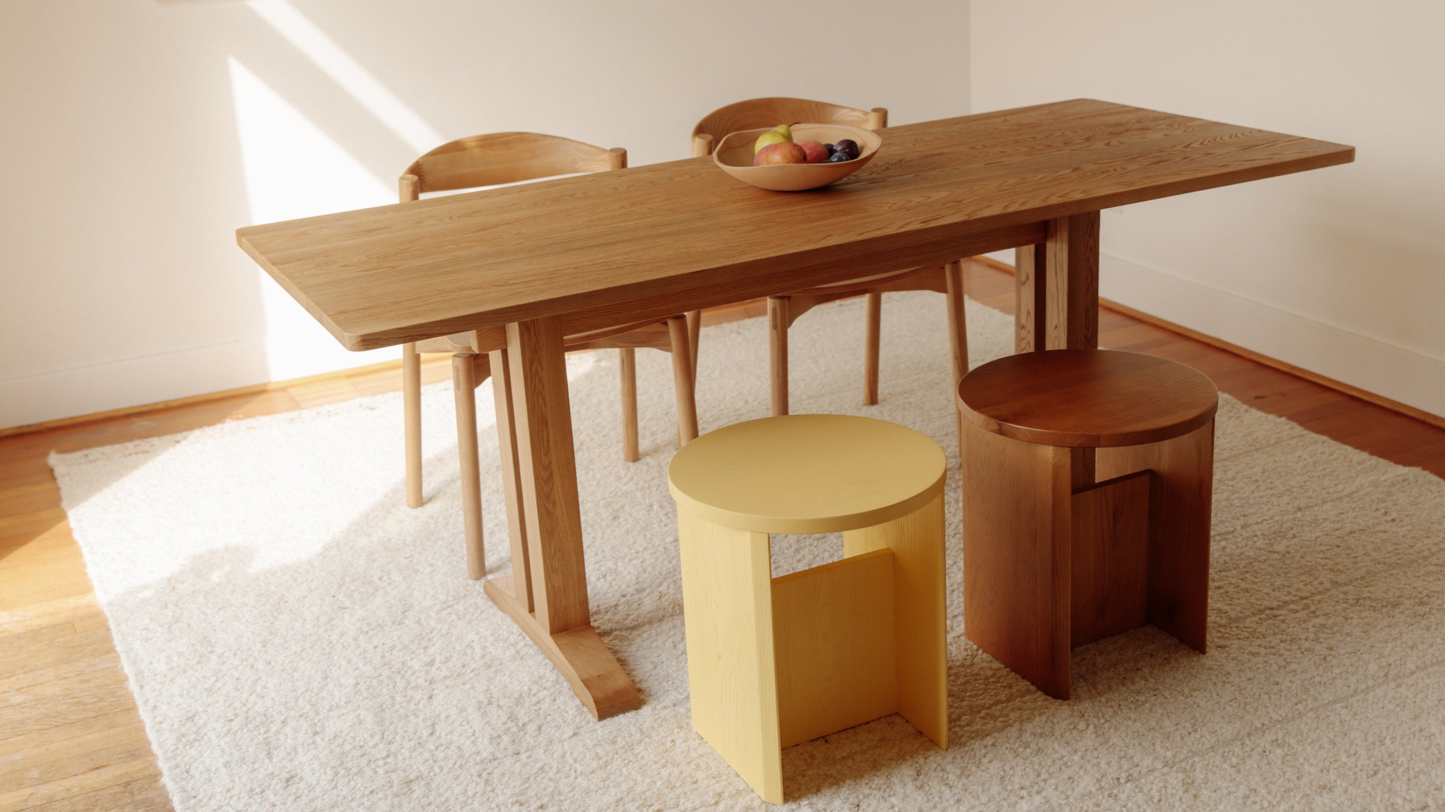 Flight Dining Table, Seats 6-8, Brushed American Walnut