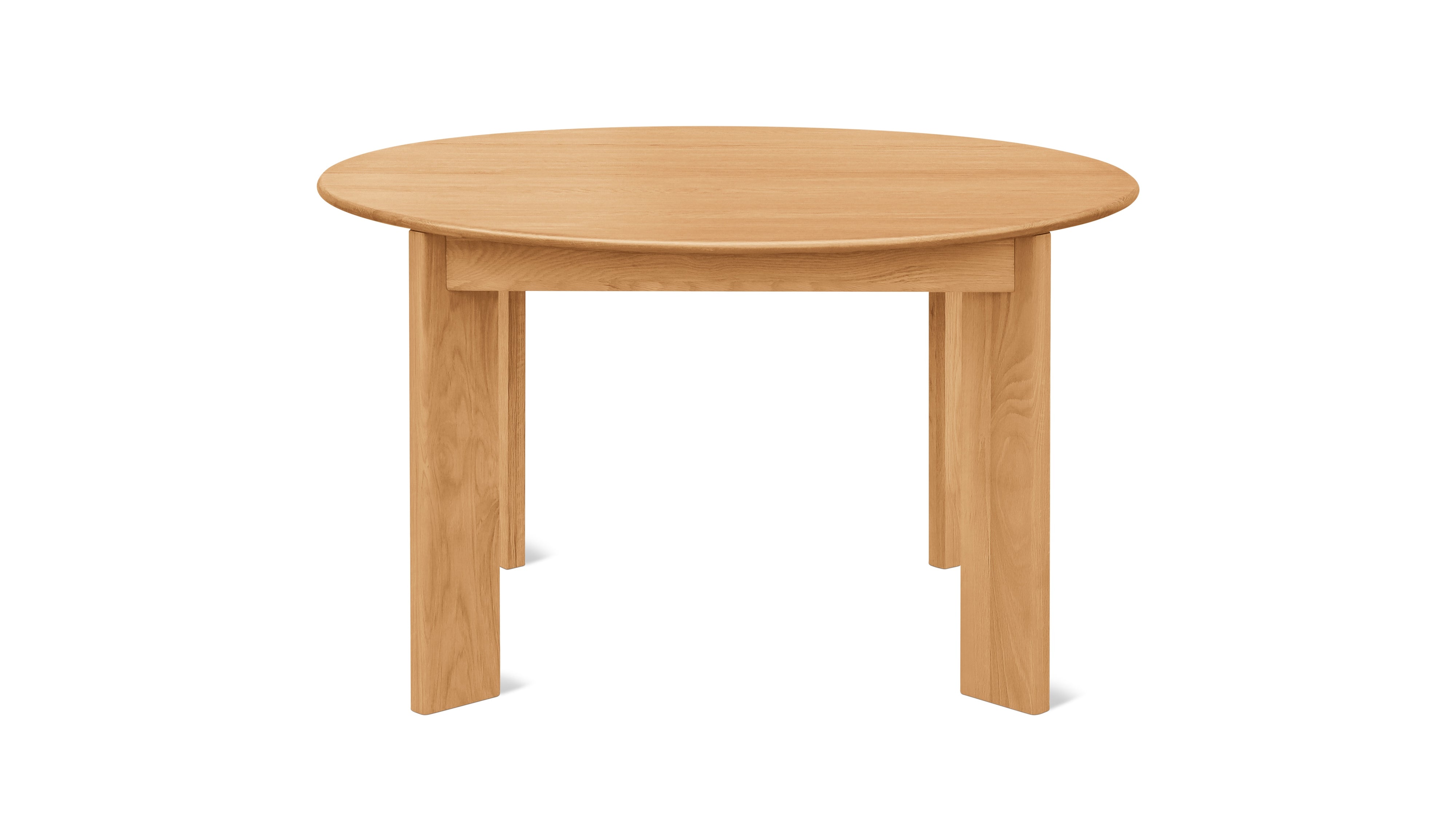 Frame Round Extendable Dining Table, Seats 4-8, Oak