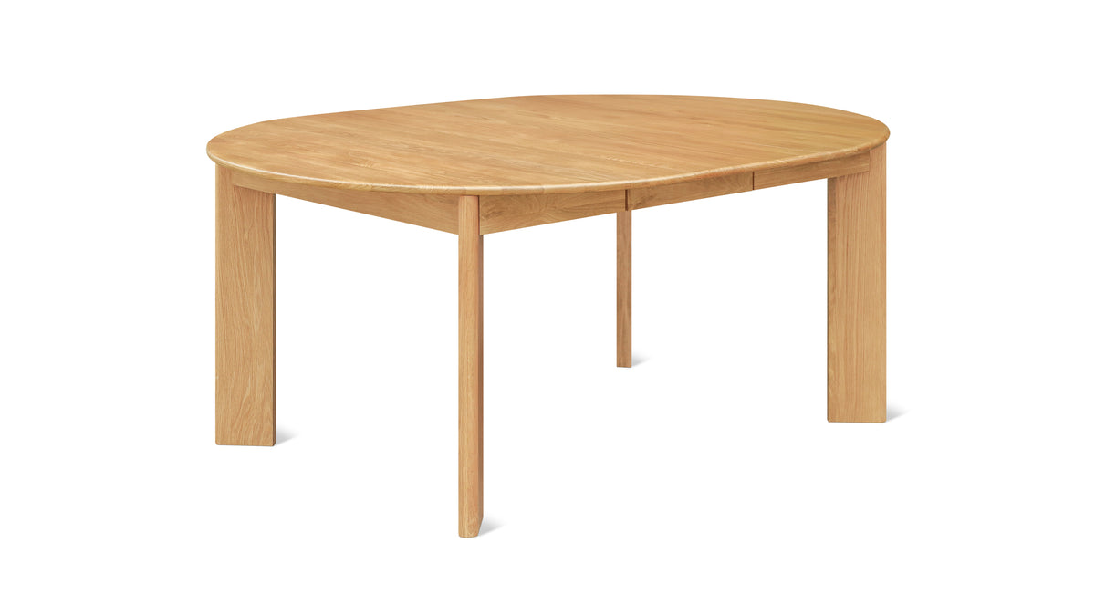 Frame Round Extendable Dining Table, Seats 4-8, Oak