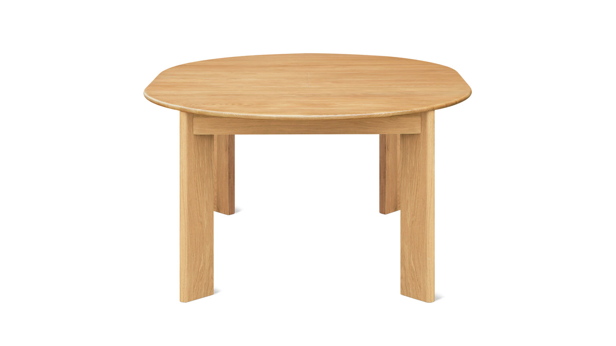 Frame Round Extendable Dining Table, Seats 4-8, Oak