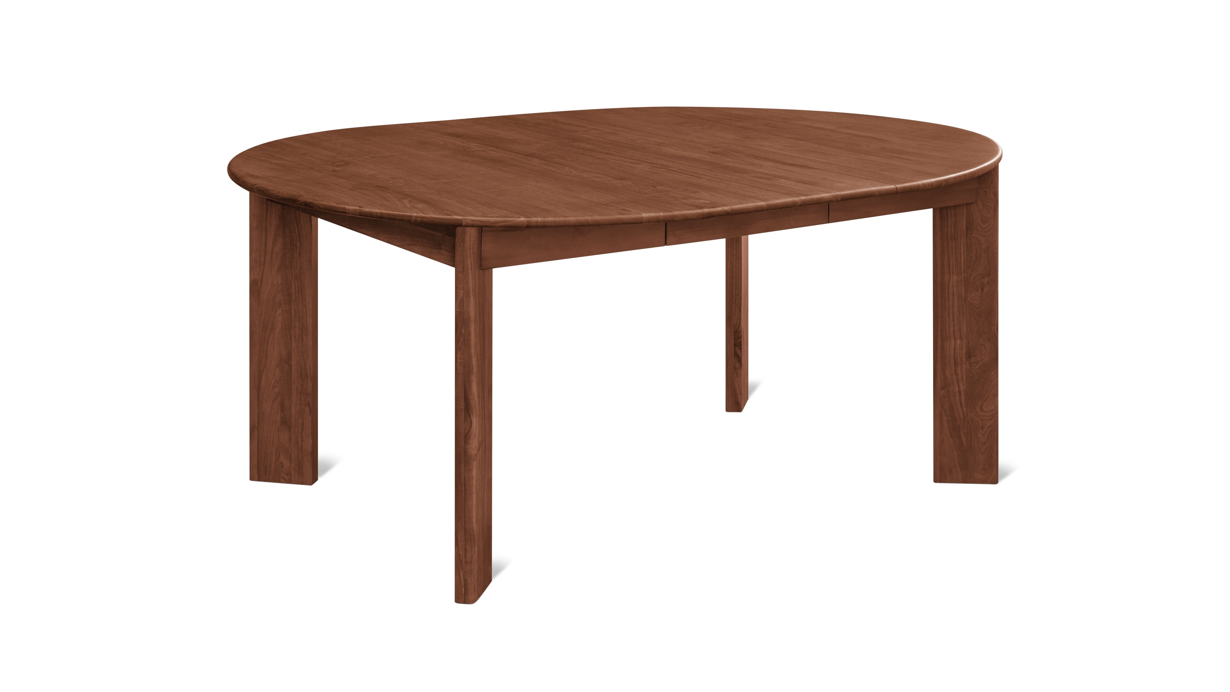 Frame Round Extendable Dining Table, Seats 4-8, American Walnut