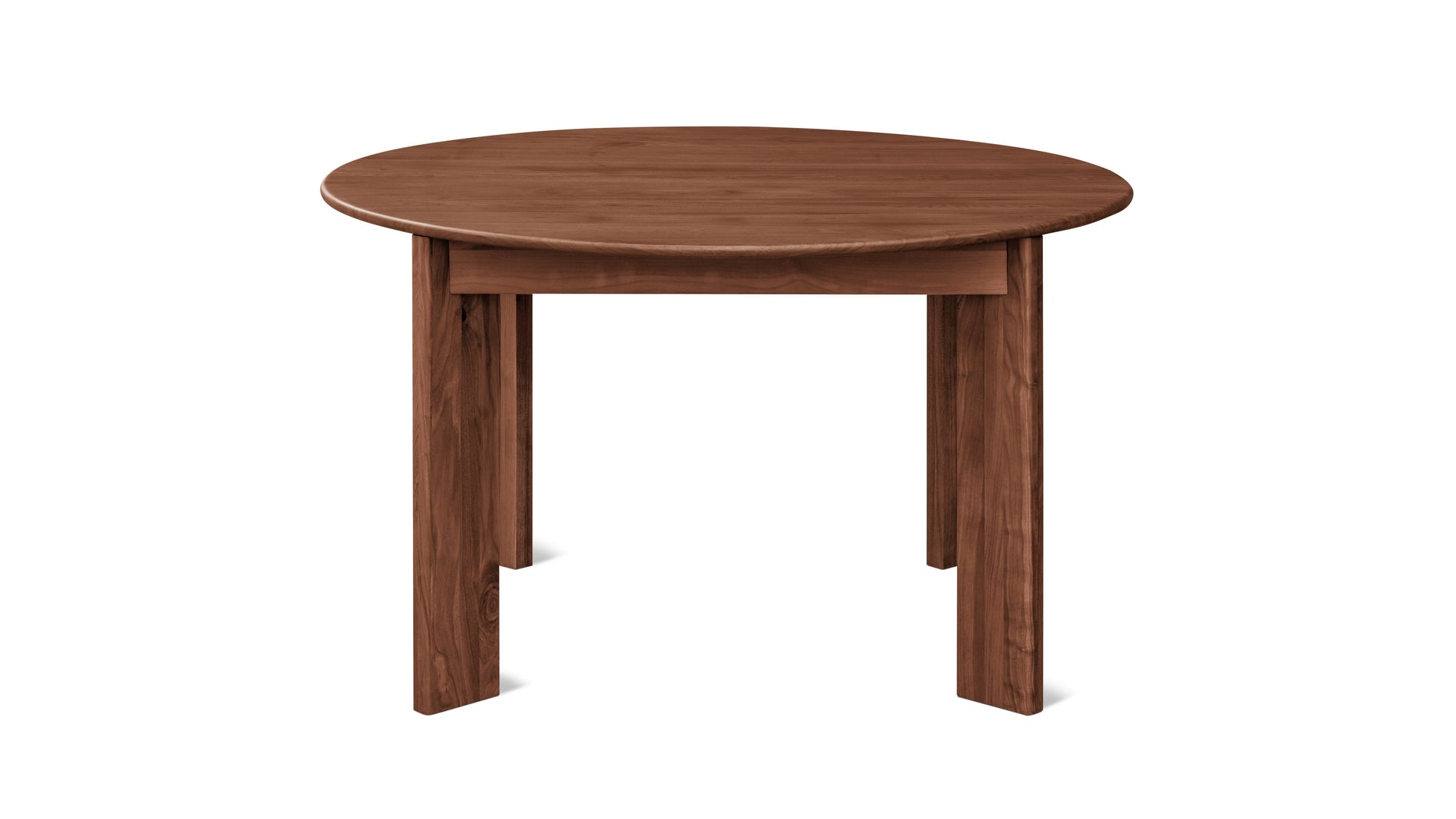 Frame Round Extendable Dining Table, Seats 4-8, American Walnut_image