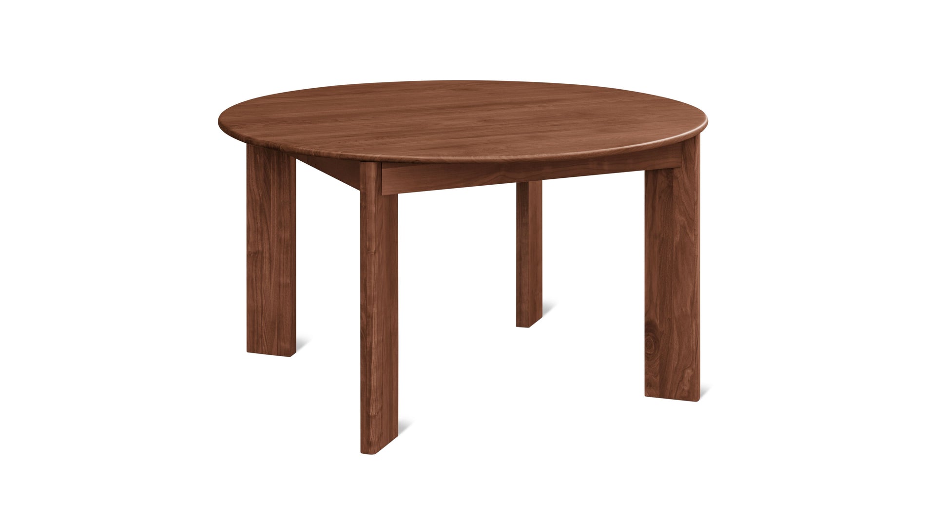 Frame Round Extendable Dining Table, Seats 4-8, American Walnut_image