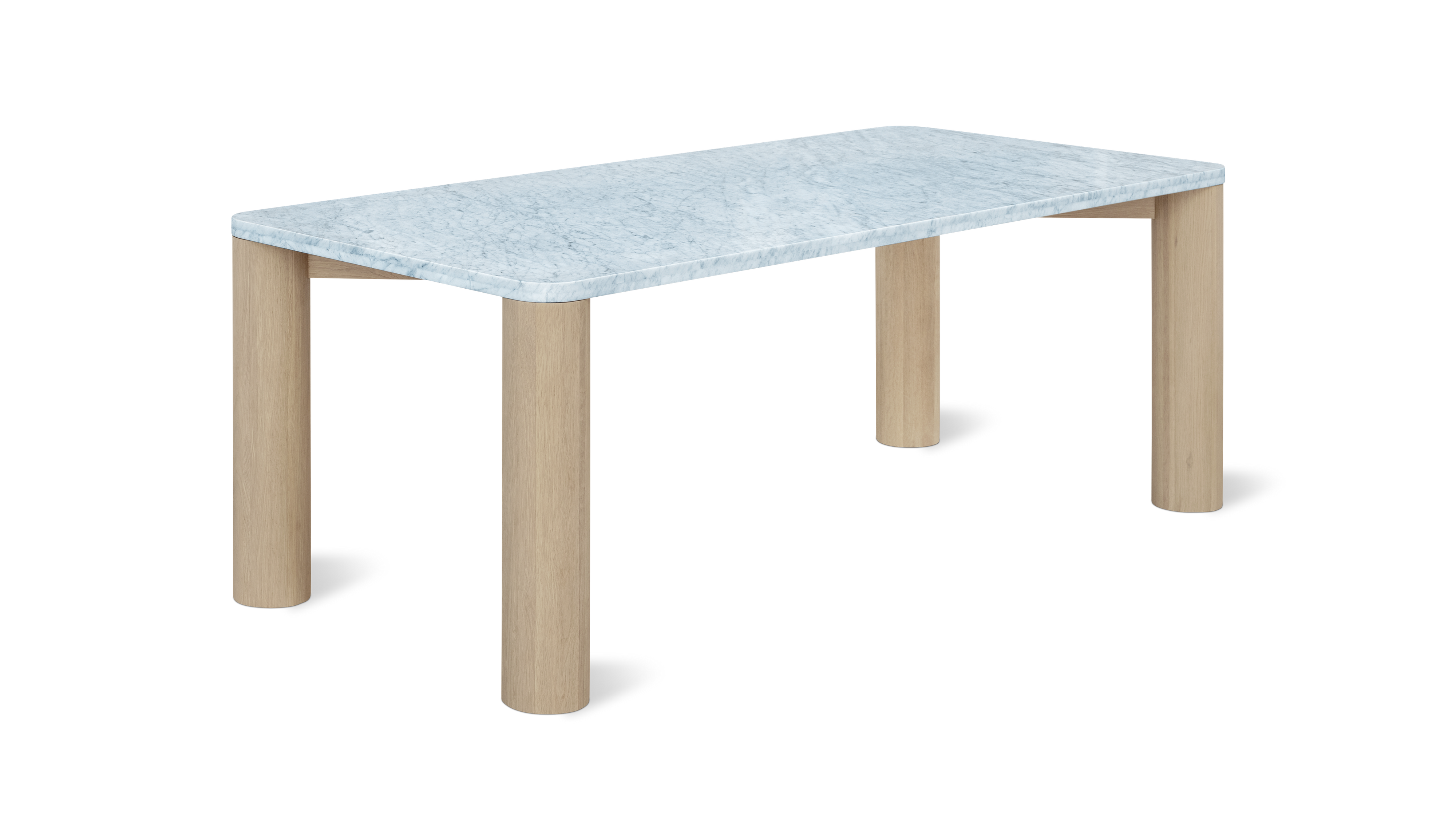 Field Dining Table, Seats 6-8 People, Oak/Carrara Marble