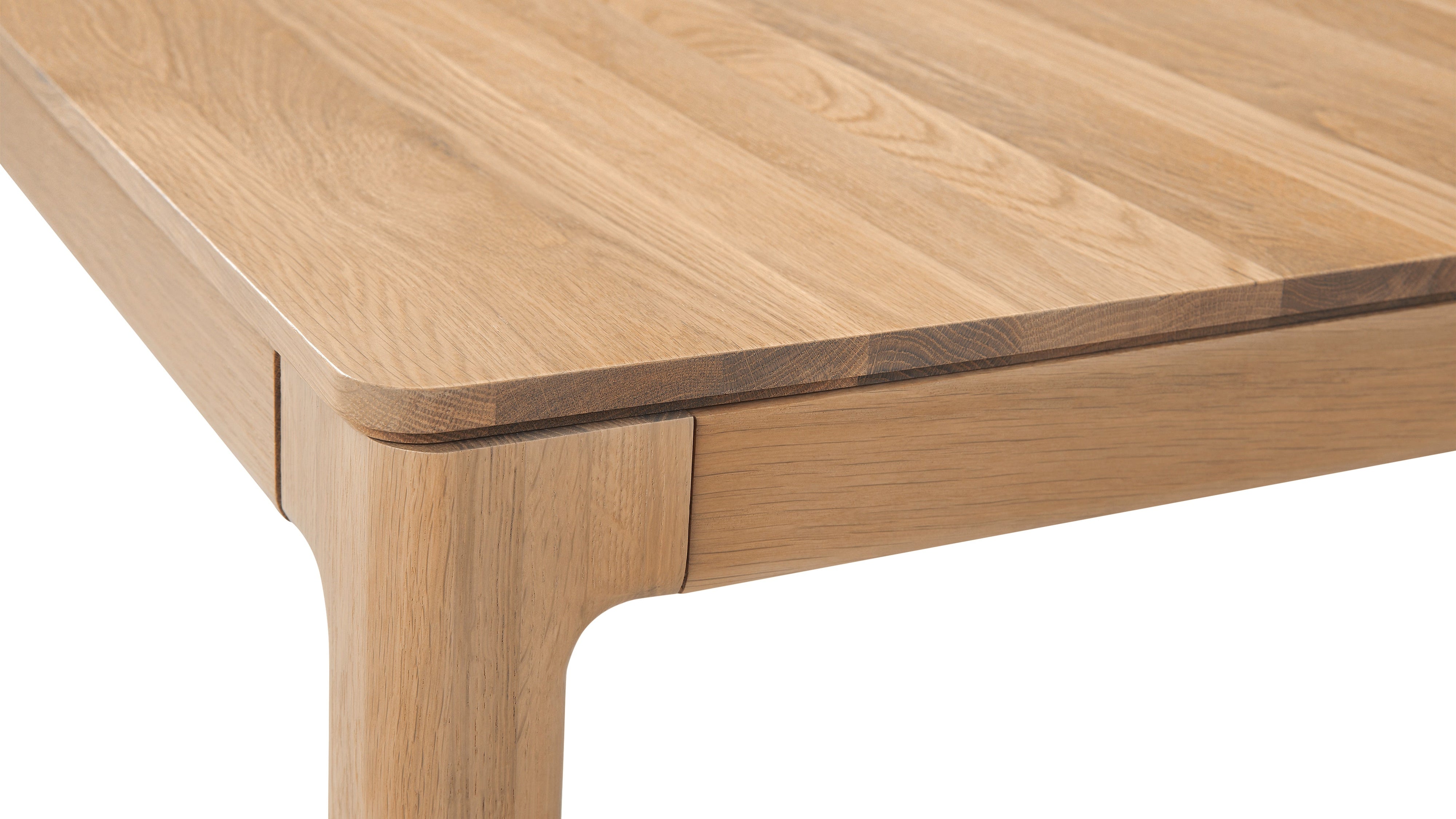 Bridge Extendable Dining Table, Seats 6-10, Oak