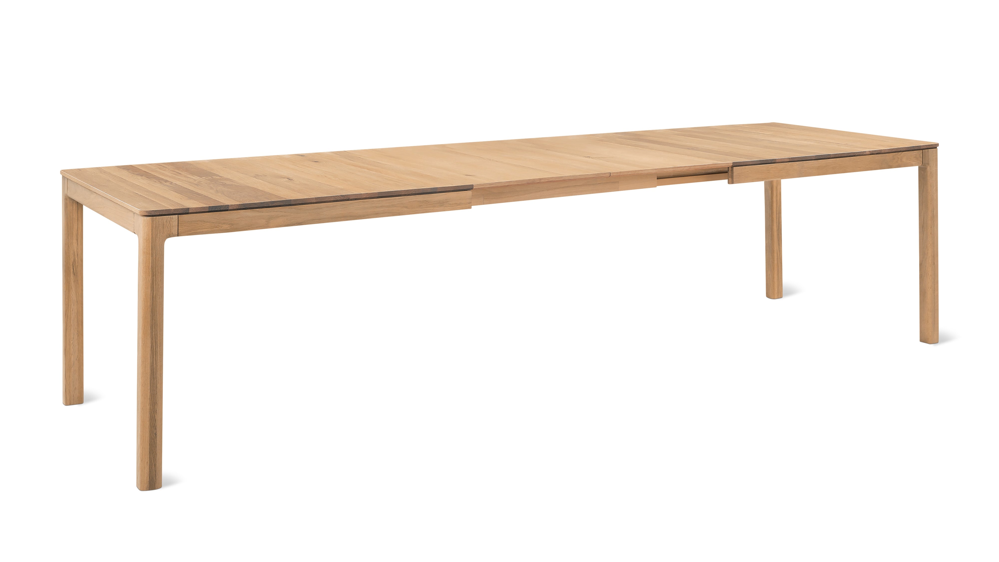 Bridge Extendable Dining Table, Seats 6-10, Oak