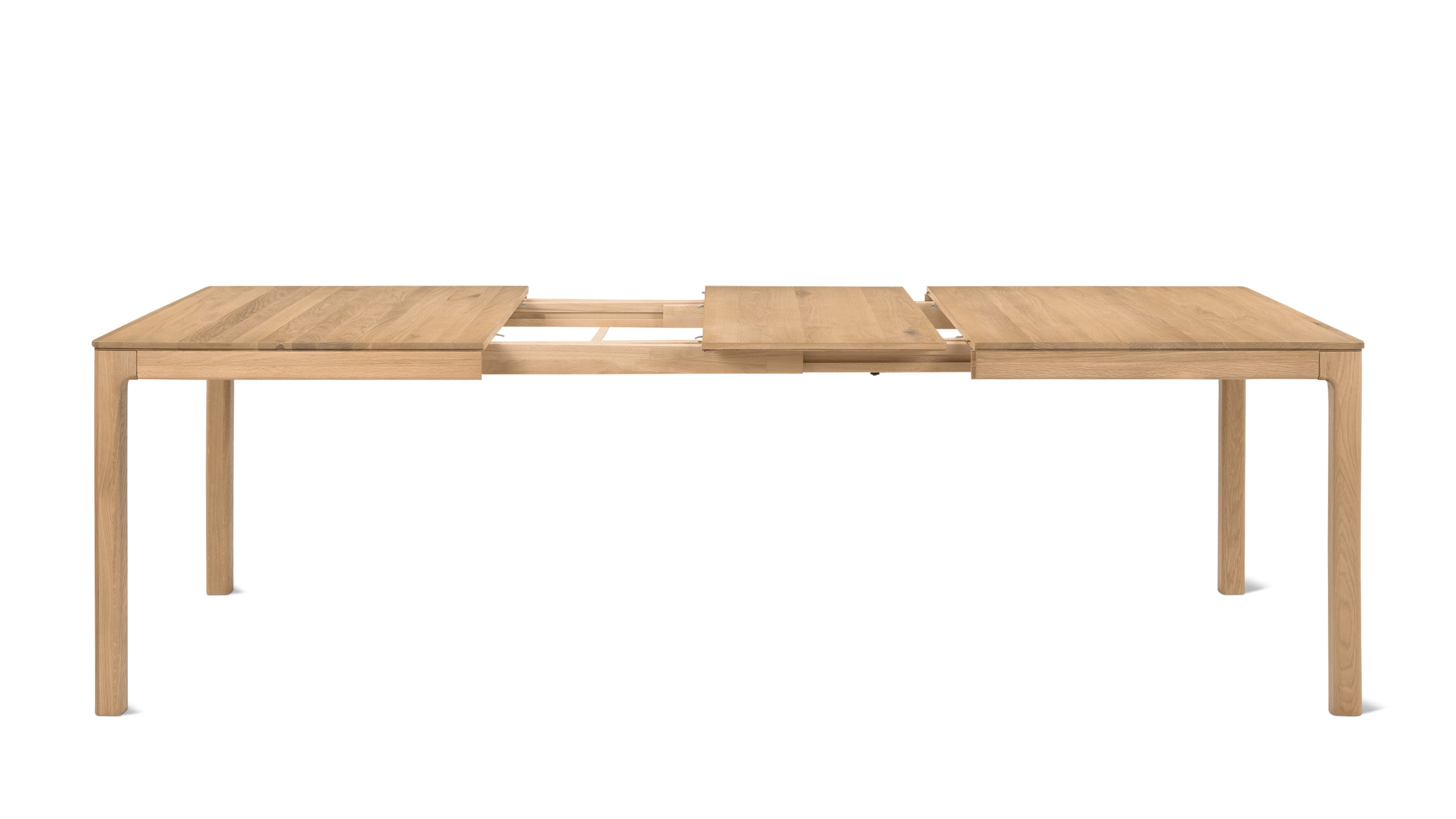 Bridge Extendable Dining Table, Seats 6-10, Oak