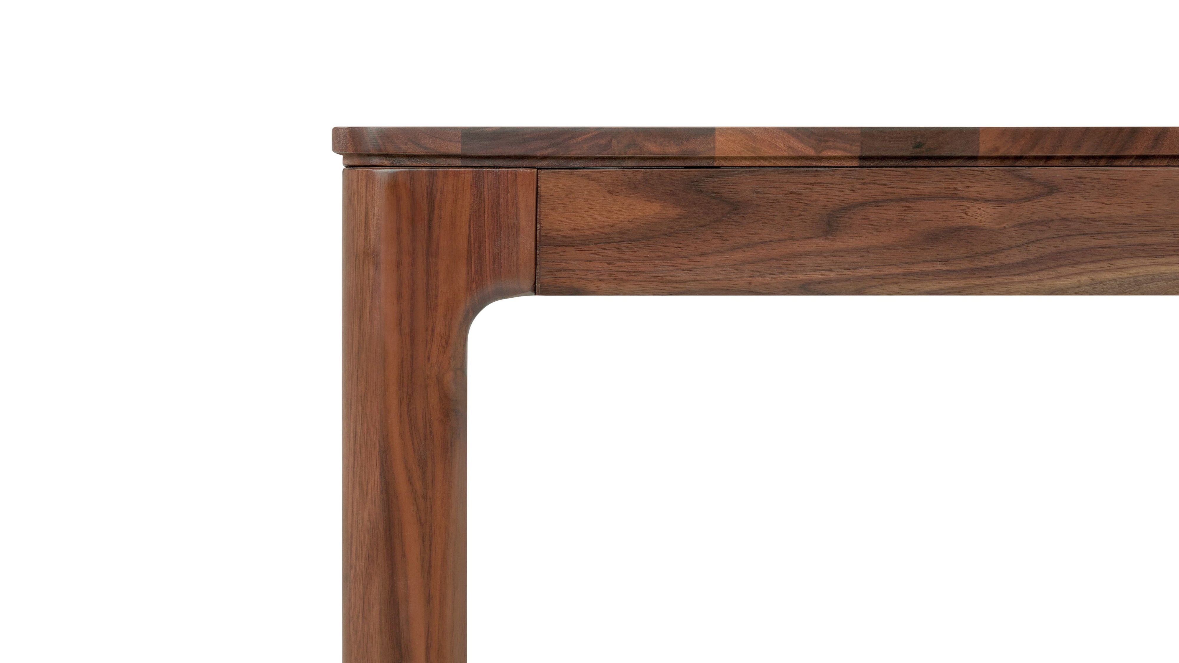 Bridge Extendable Dining Table, Seats 6-10, American Walnut