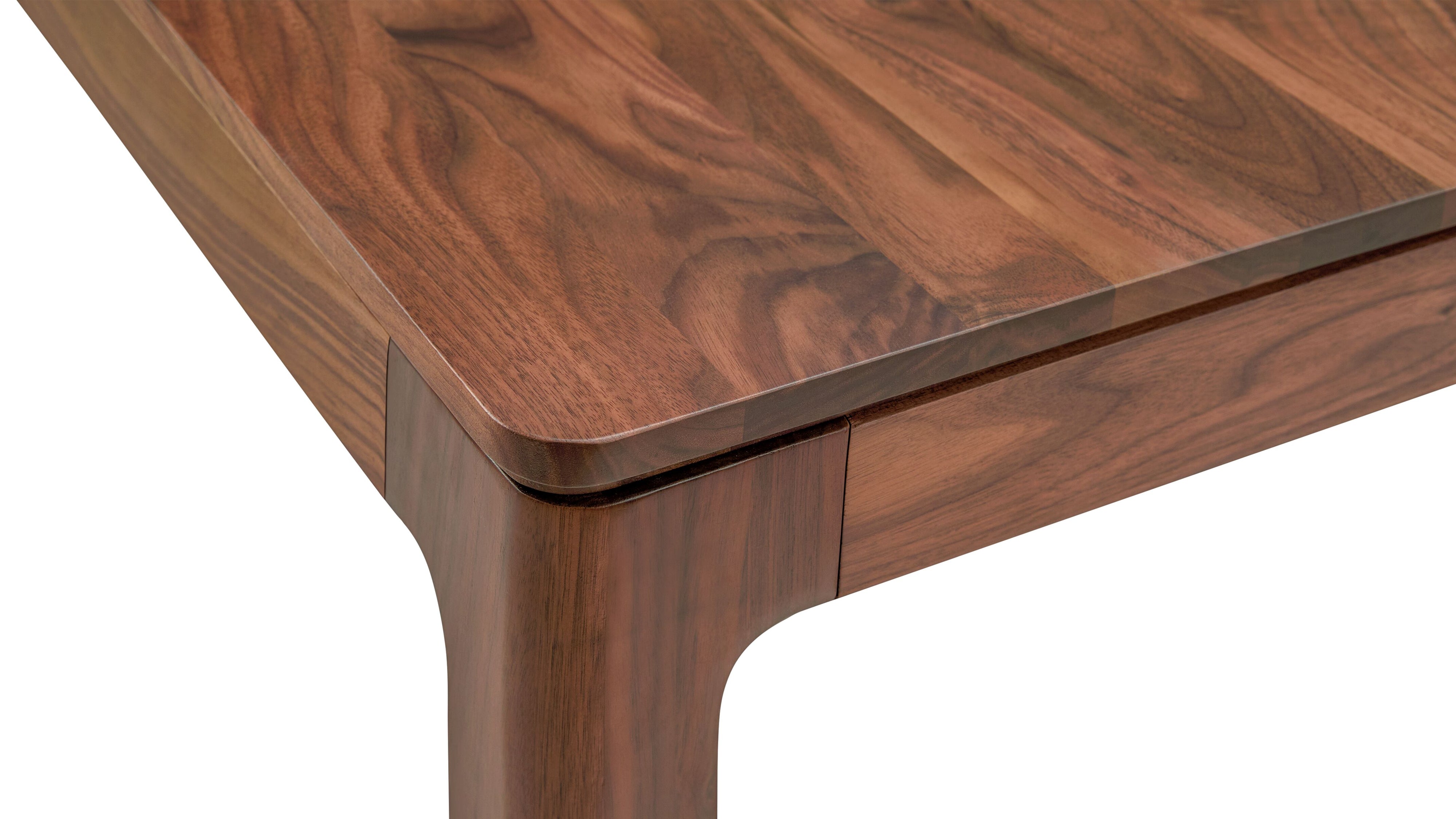 Bridge Extendable Dining Table, Seats 6-10, American Walnut