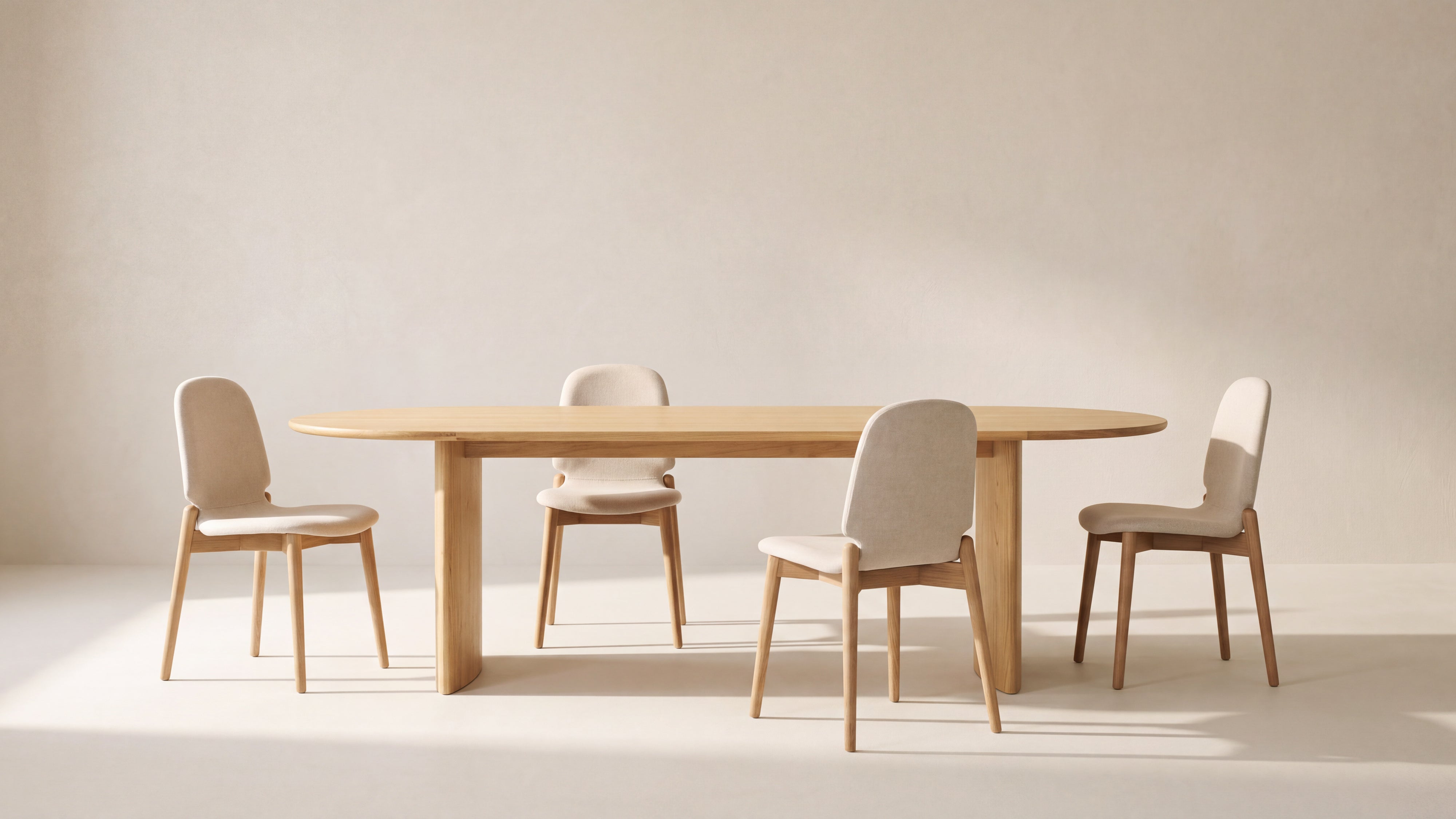 Union Dining Table, Seats 6-8, White Oak
