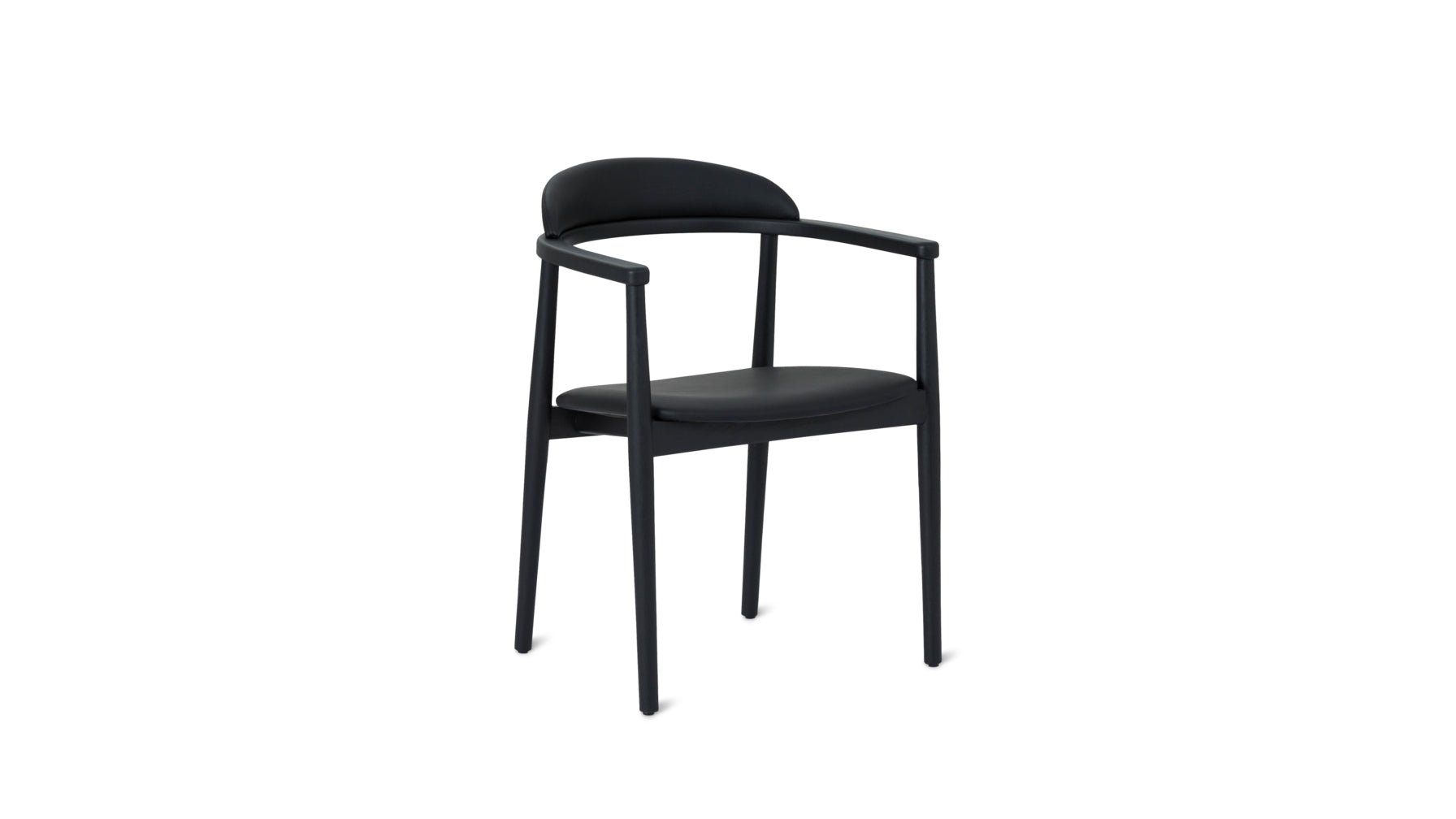 Count On Me Dining Chair, Black Oak, Black Seat_image