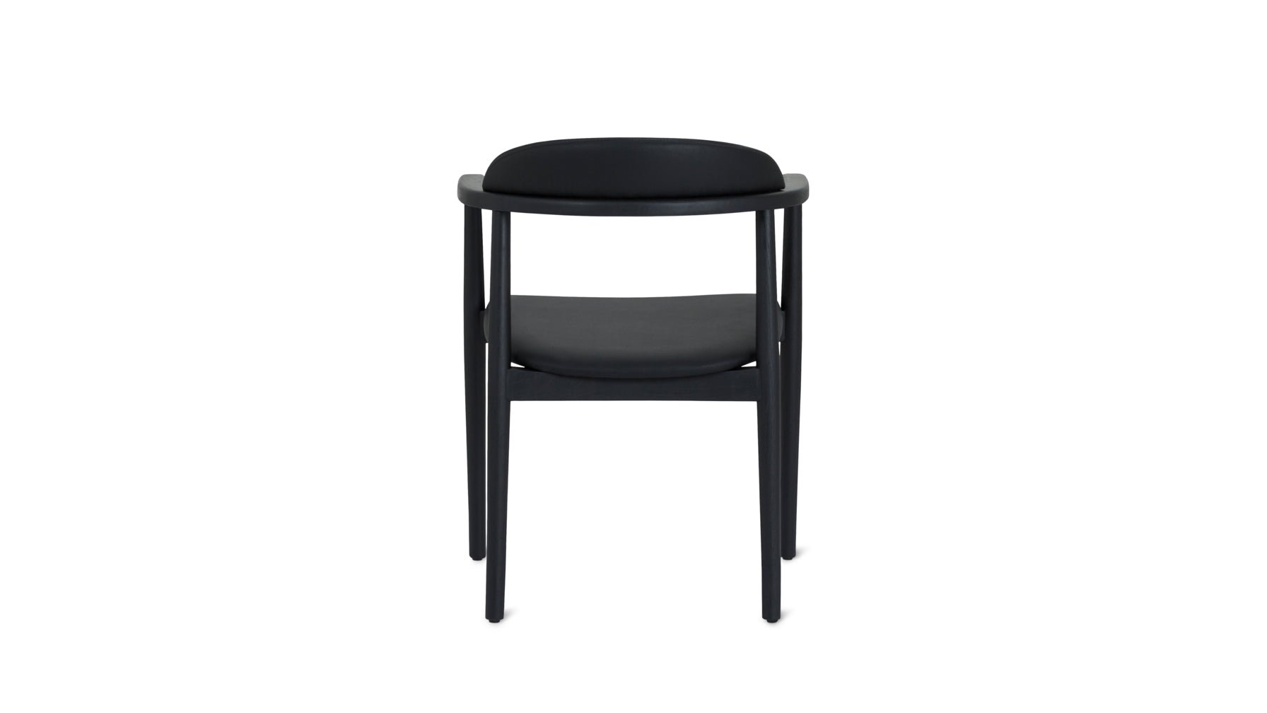 Count On Me Dining Chair, Black Oak, Black Seat