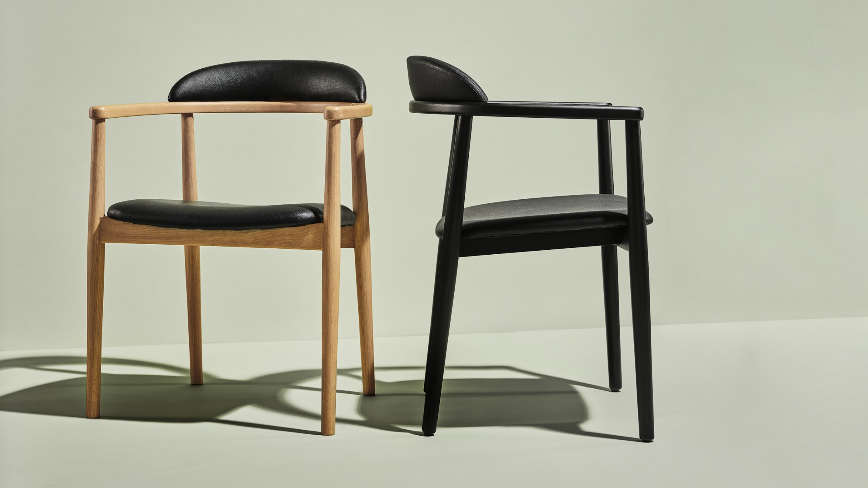 Count On Me Dining Chair, Black Oak, Black Seat