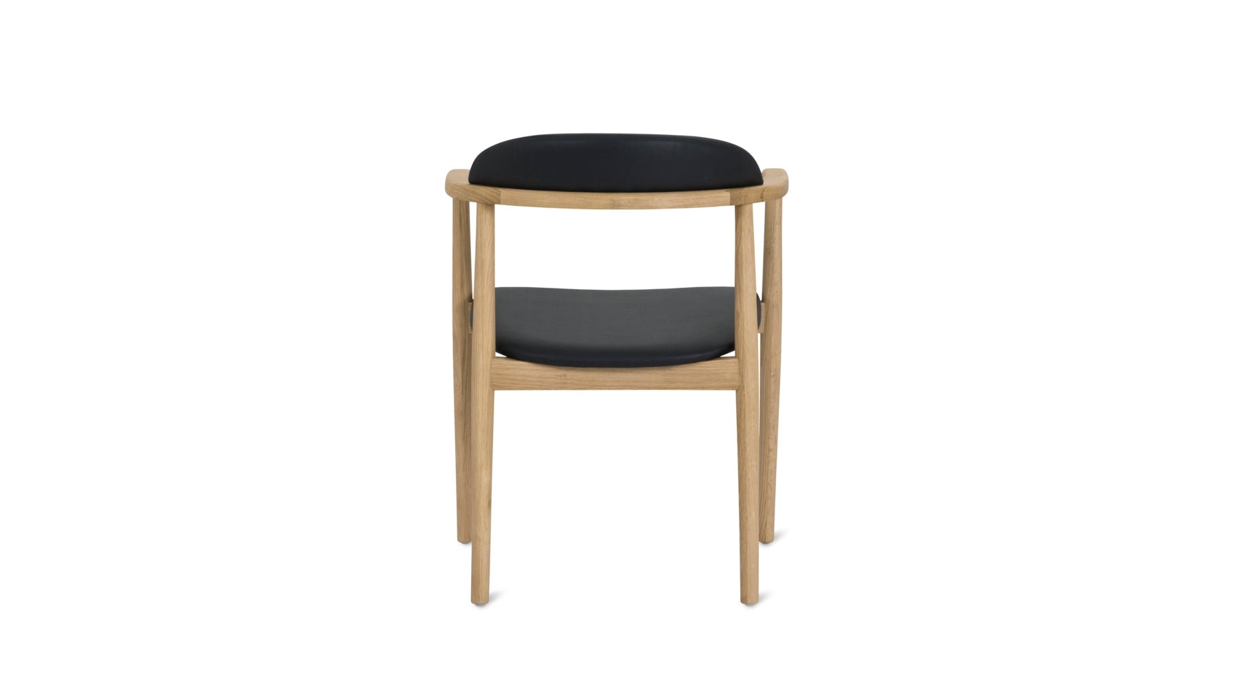 Count On Me Dining Chair, Oak, Black Seat
