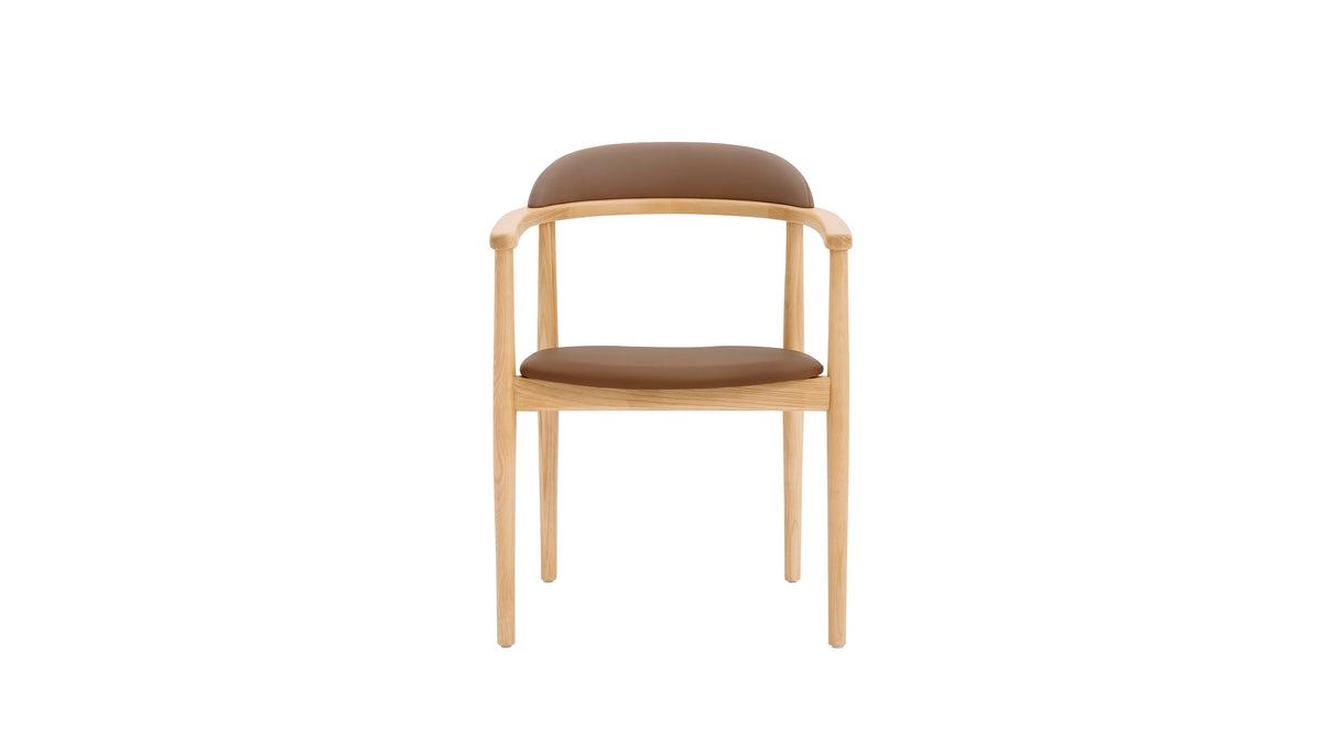 Count On Me Dining Chair, Ash, Brown Seat