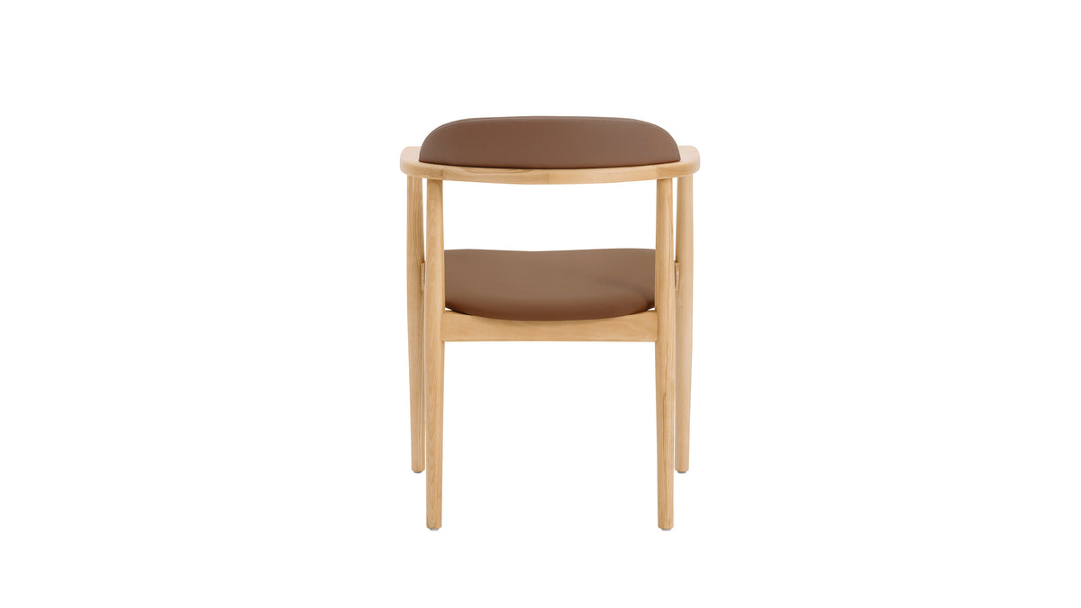 Count On Me Dining Chair, Ash, Brown Seat