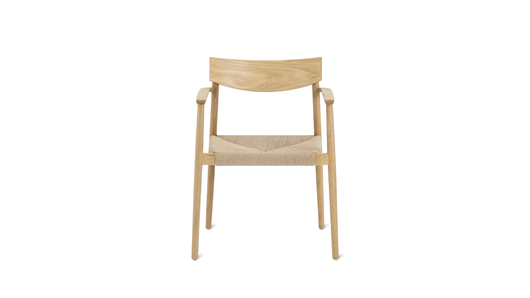 Dinner Guest Dining Chair, White Oak/ Natural Papercord Seat - Image 4
