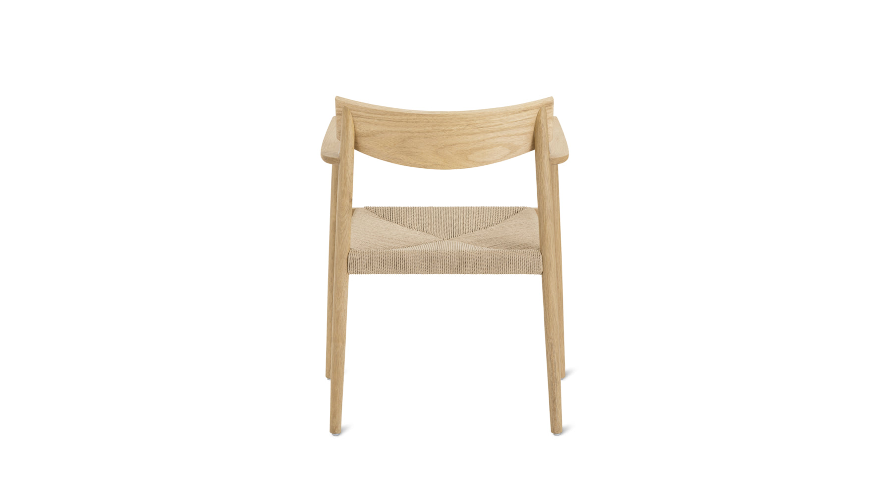 Dinner Guest Dining Chair, White Oak/ Natural Papercord Seat - Image 6