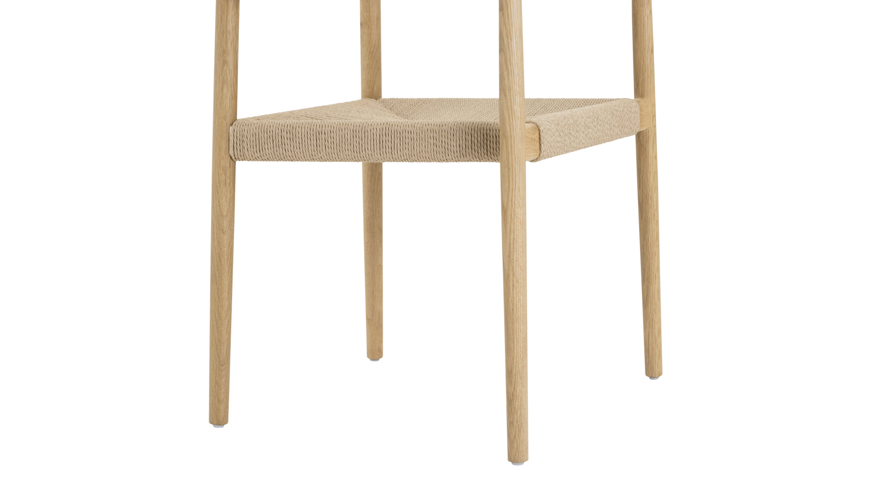 Dinner Guest Dining Chair, White Oak/ Natural Papercord Seat - Image 12
