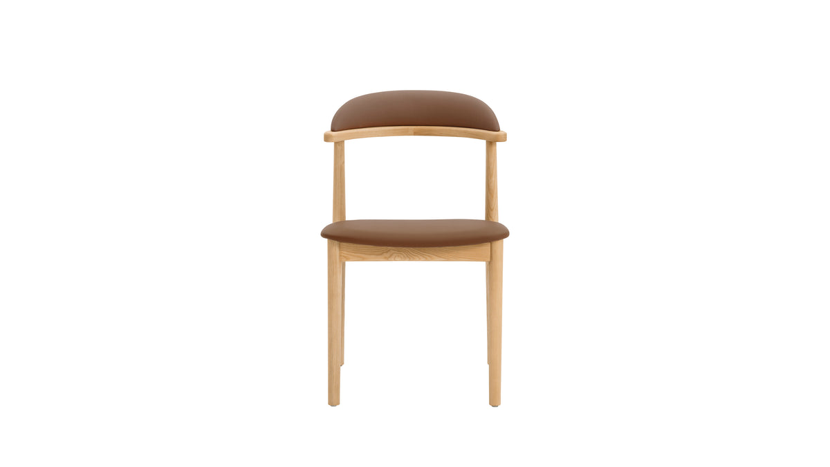 Count On Me Armless Dining Chair (Set Of Two),  Ash, Brown Seat — alternate view