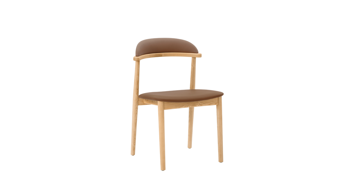 Count On Me Armless Dining Chair (Set Of Two),  Ash, Brown Seat — alternate view
