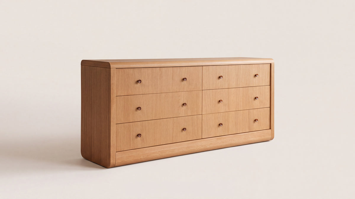 First Class Double Dresser, Oak