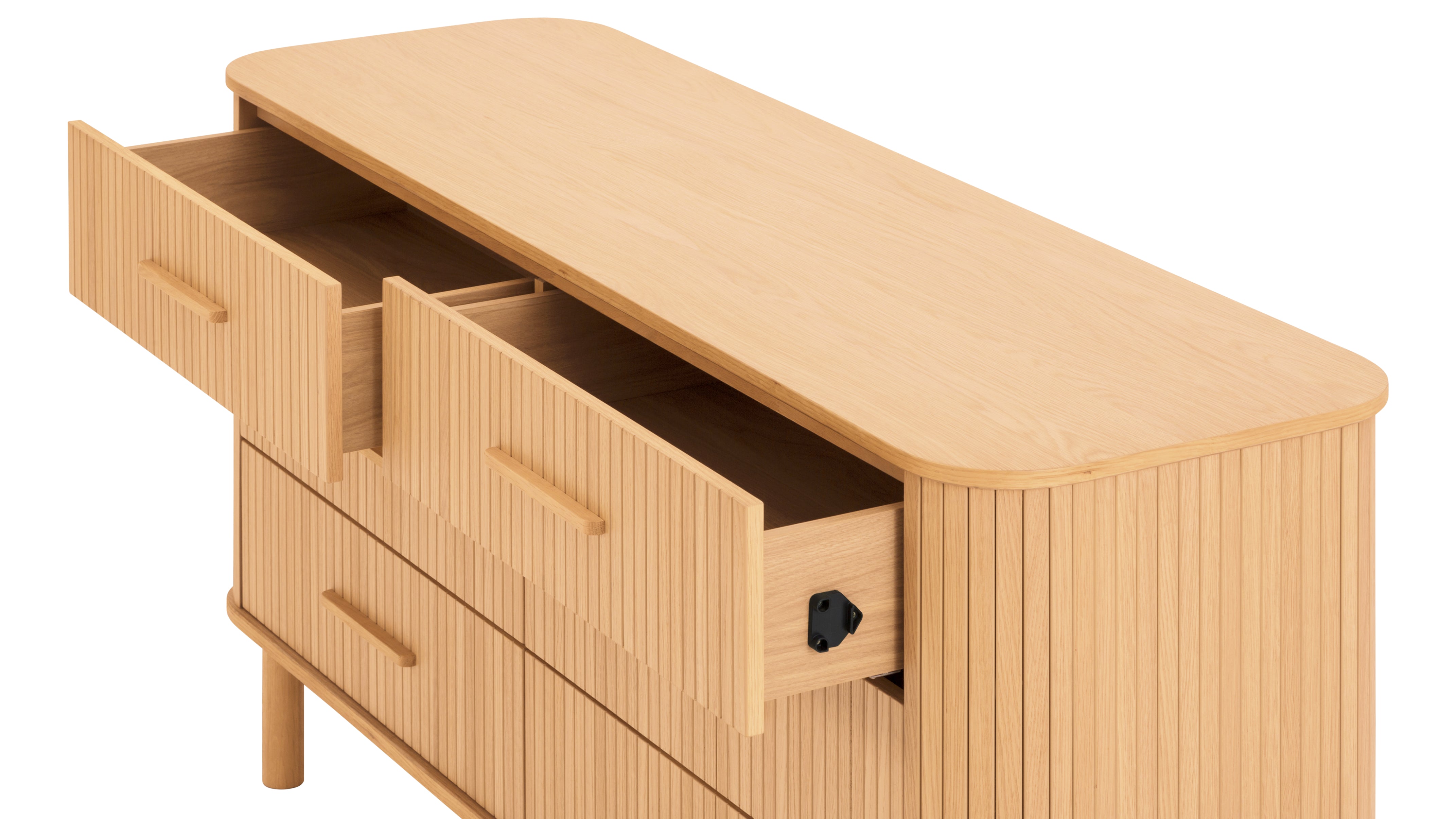 Easy Edge Double Dresser All Wood, White Oak - Sundays Company