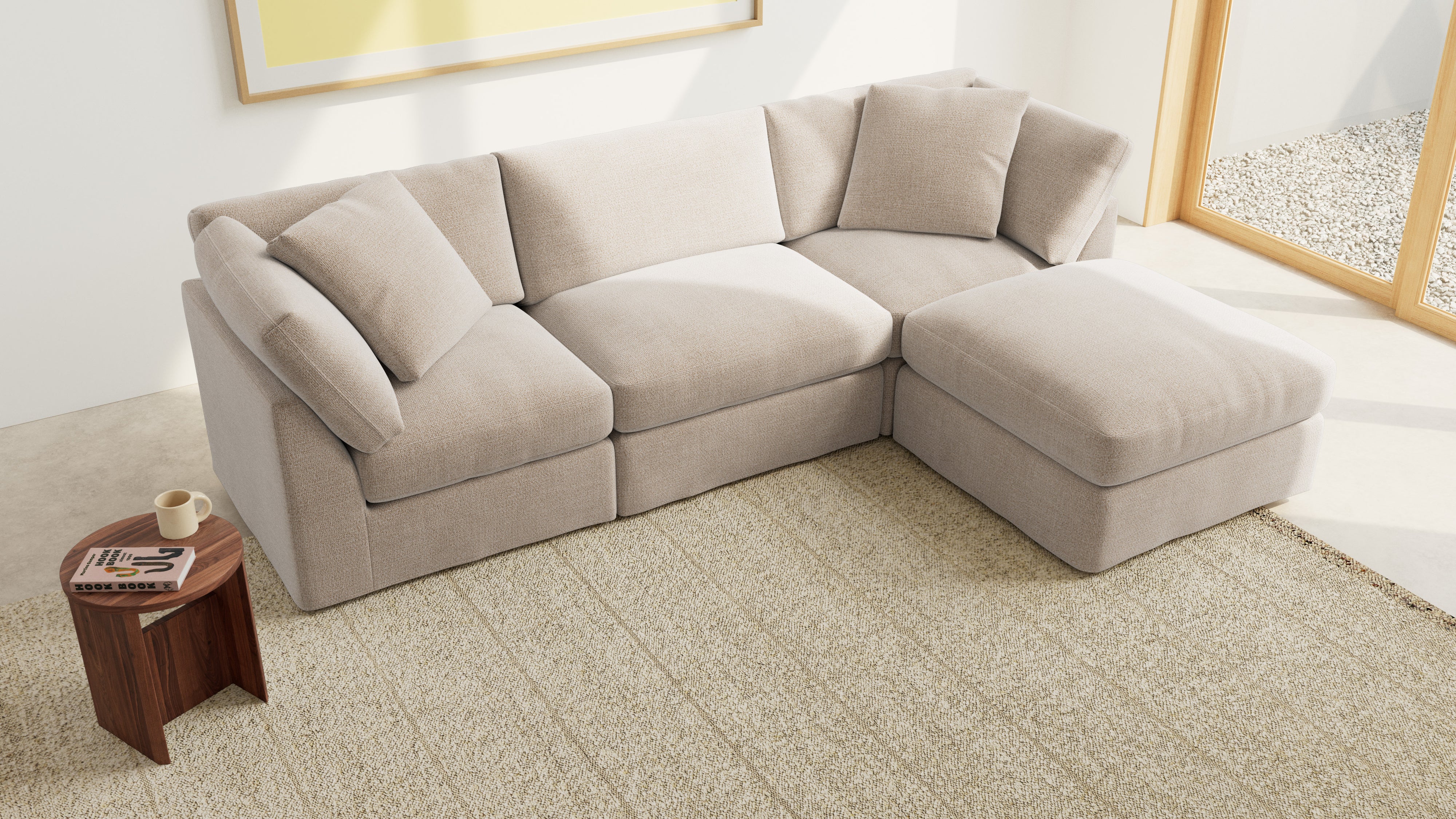 Get Together™ 4-Piece Modular Sectional, Standard, Champagne
