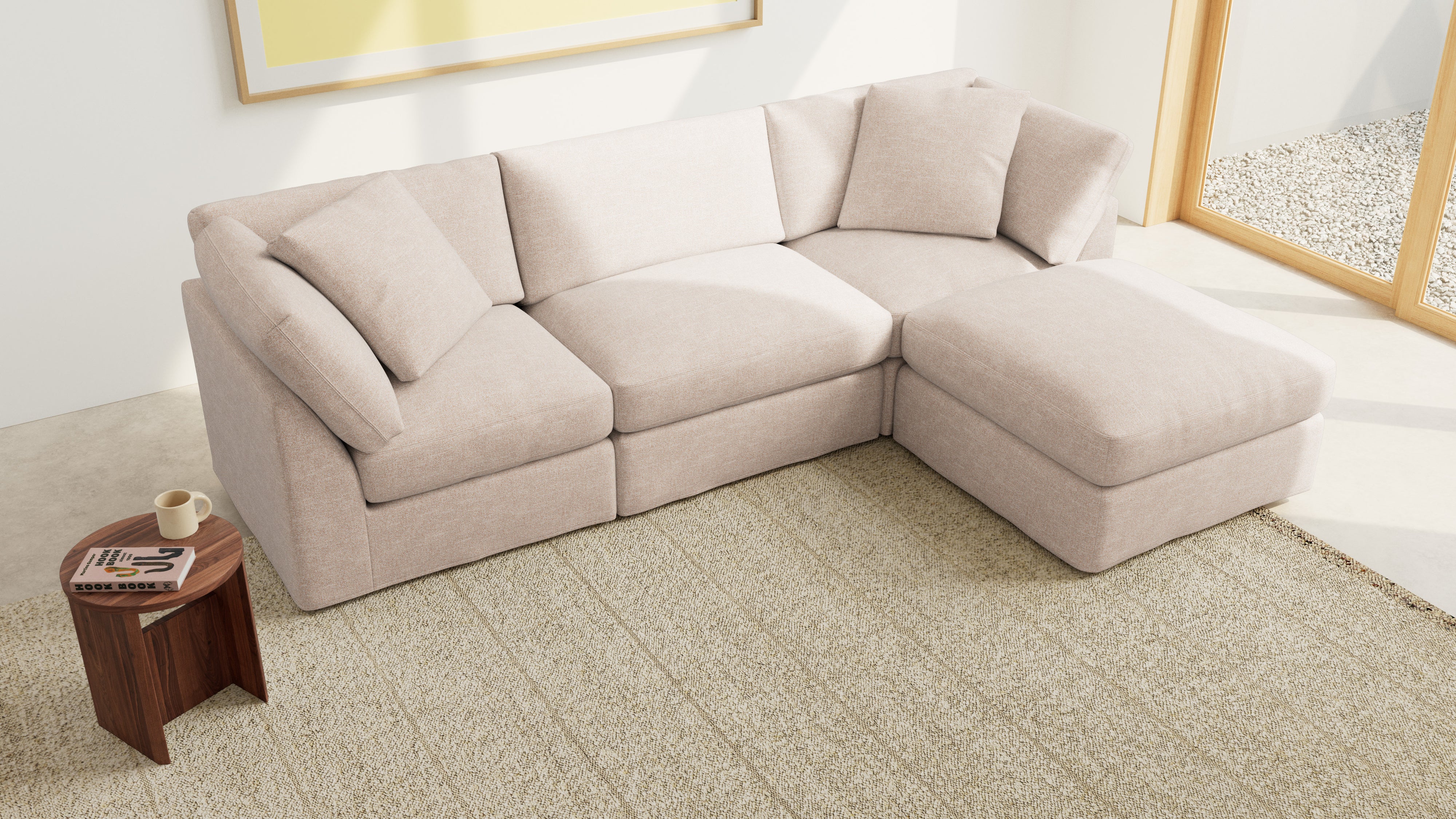 Get Together™ 4-Piece Modular Sectional, Standard, Sunbeam