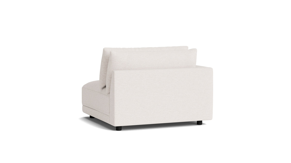 Soft Spot Left Arm Corner Chair, Nomad Snow — alternate view