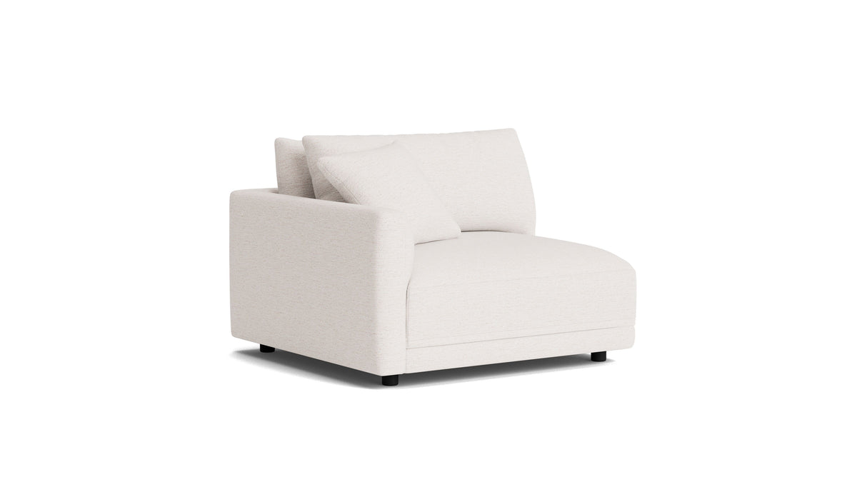 Soft Spot Left Arm Corner Chair, Nomad Snow — alternate view