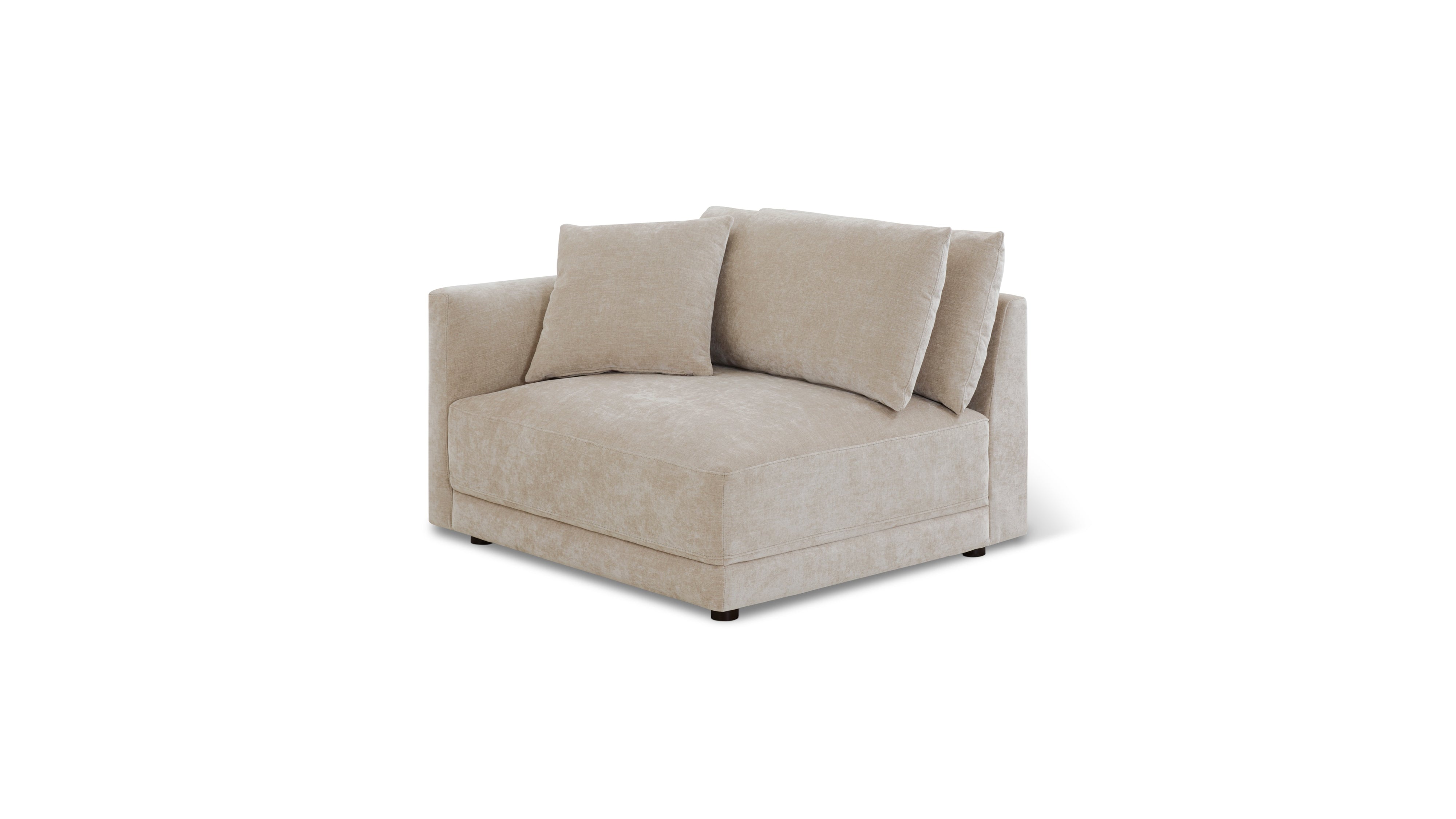 Soft Spot Left Arm Corner Chair, Cashew