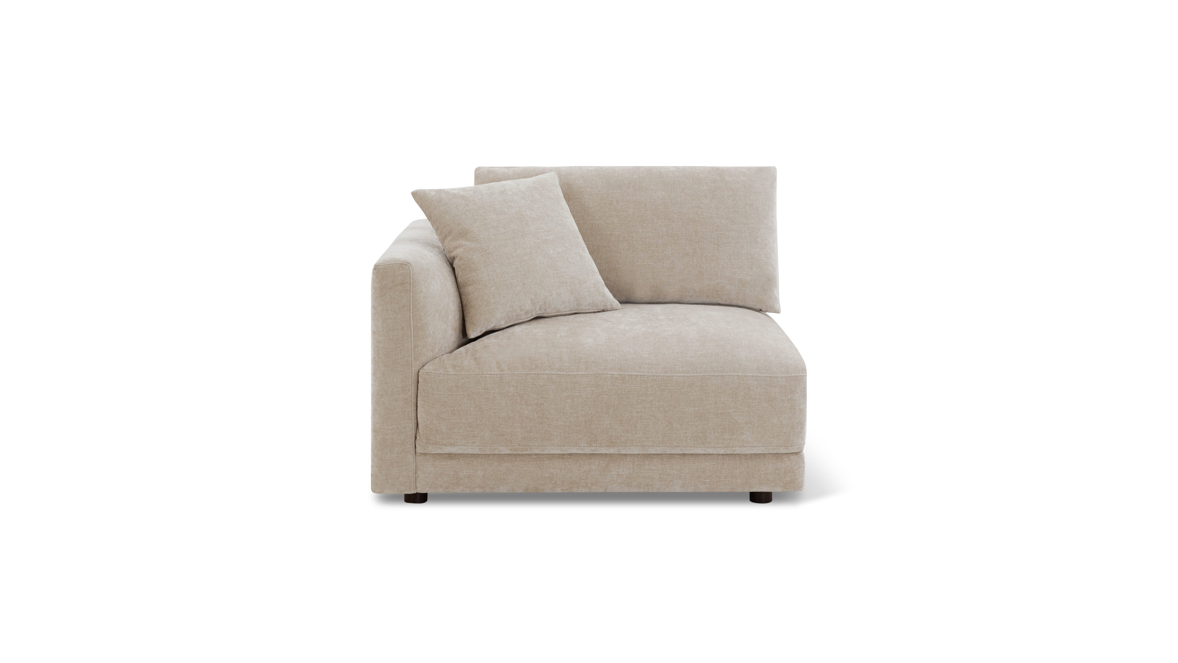 Soft Spot Left Arm Corner Chair, Cashew