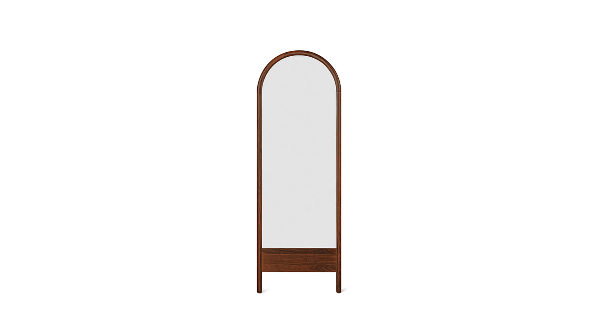 Harbour Mirror, Arched, Walnut