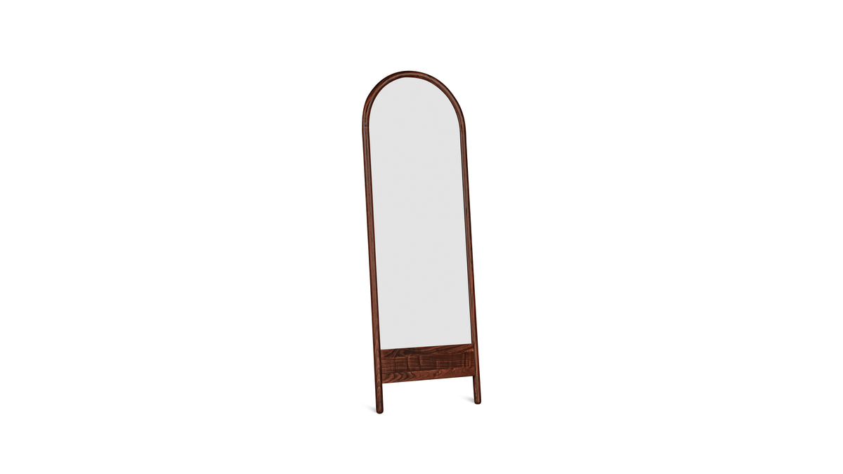 Harbour Mirror, Arched, Walnut
