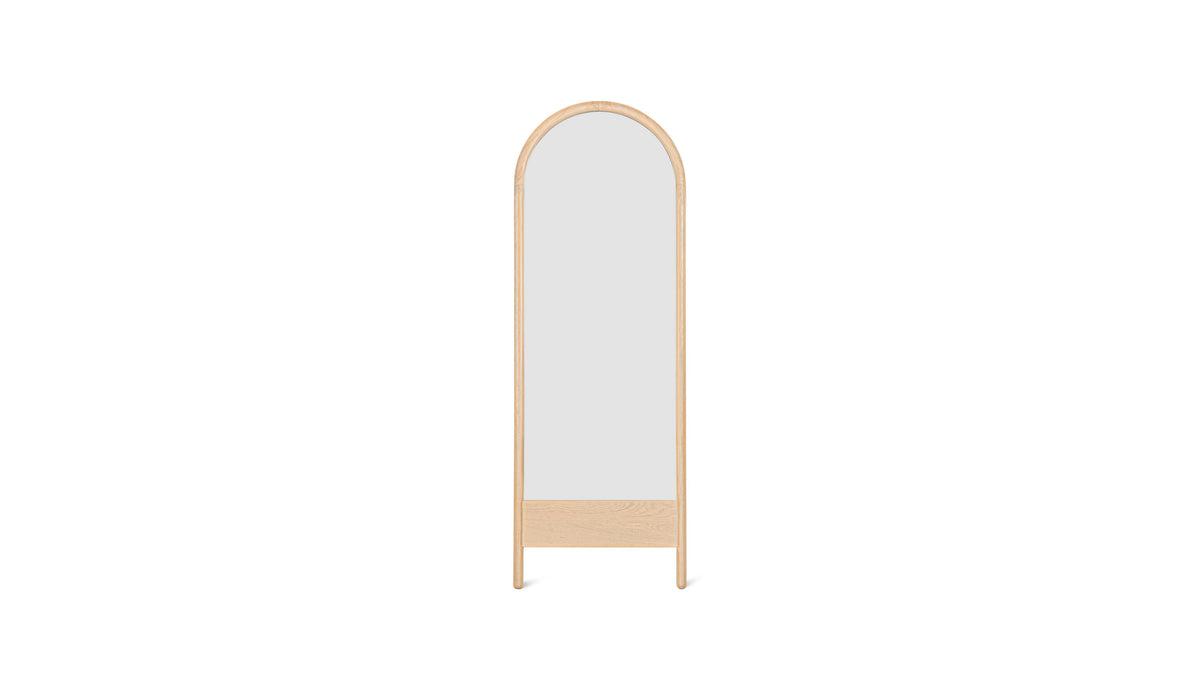 Harbour Mirror, Arched, Pale Oak_image