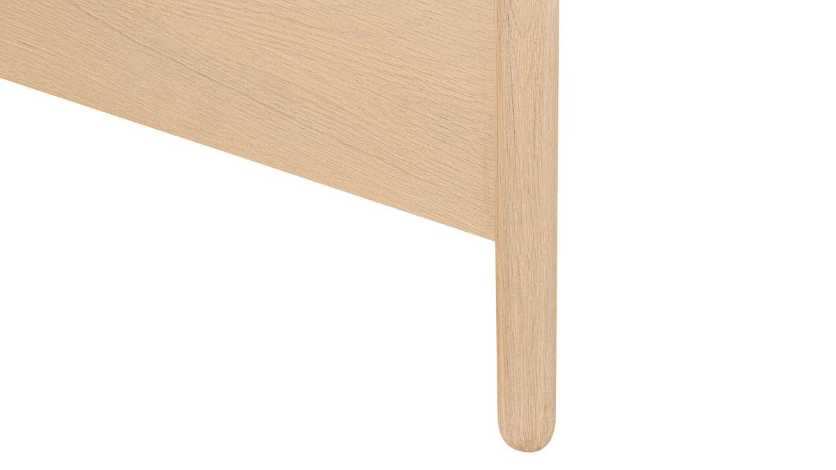 Harbour Mirror, Arched, Pale Oak