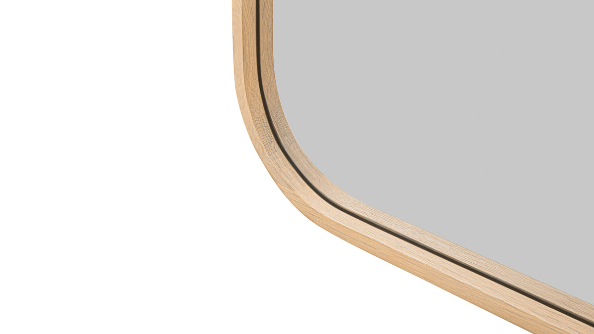 Harbour Mirror, Rectangular, Pale Oak