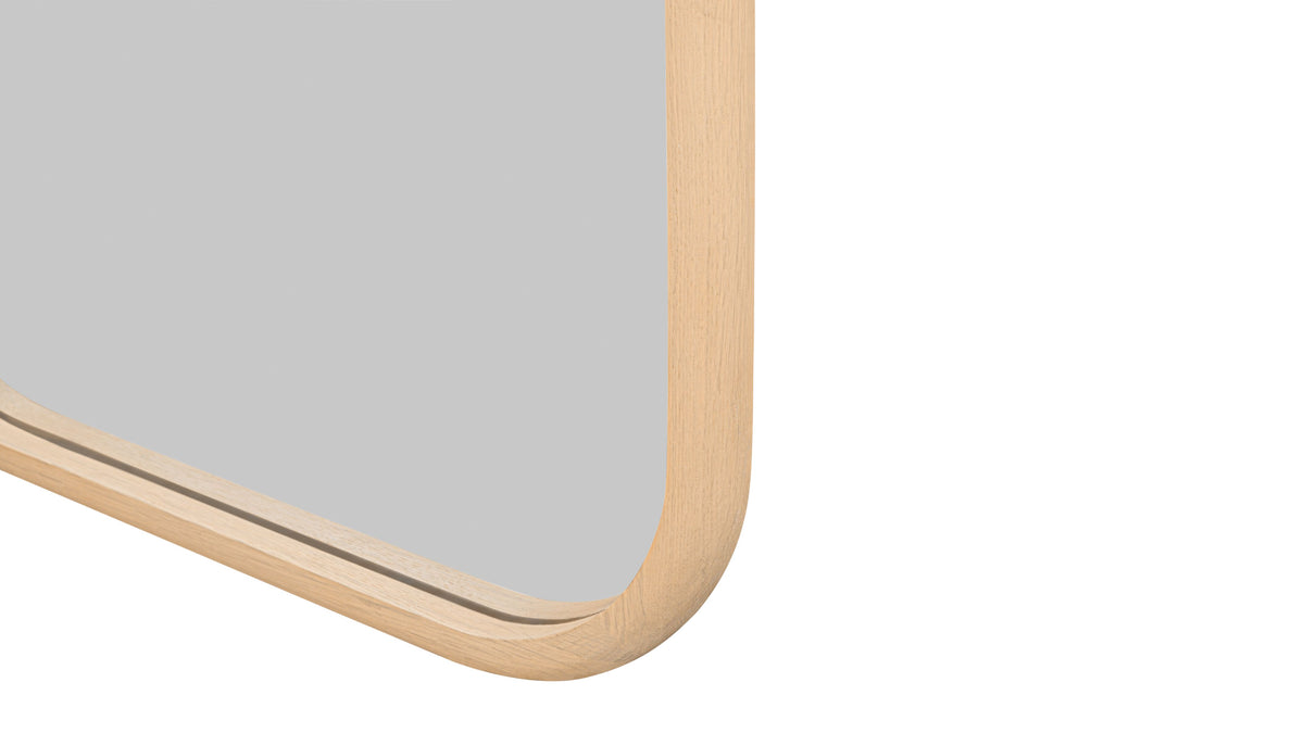 Harbour Mirror, Rectangular, Pale Oak