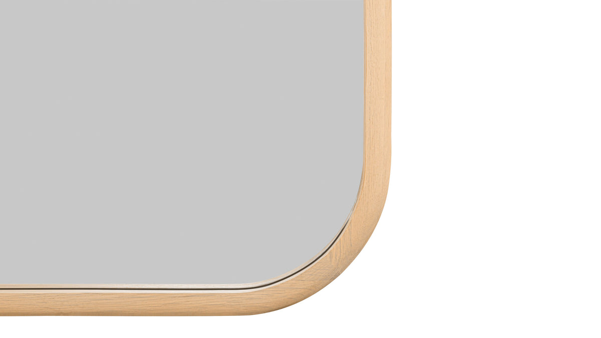 Harbour Mirror, Rectangular, Pale Oak