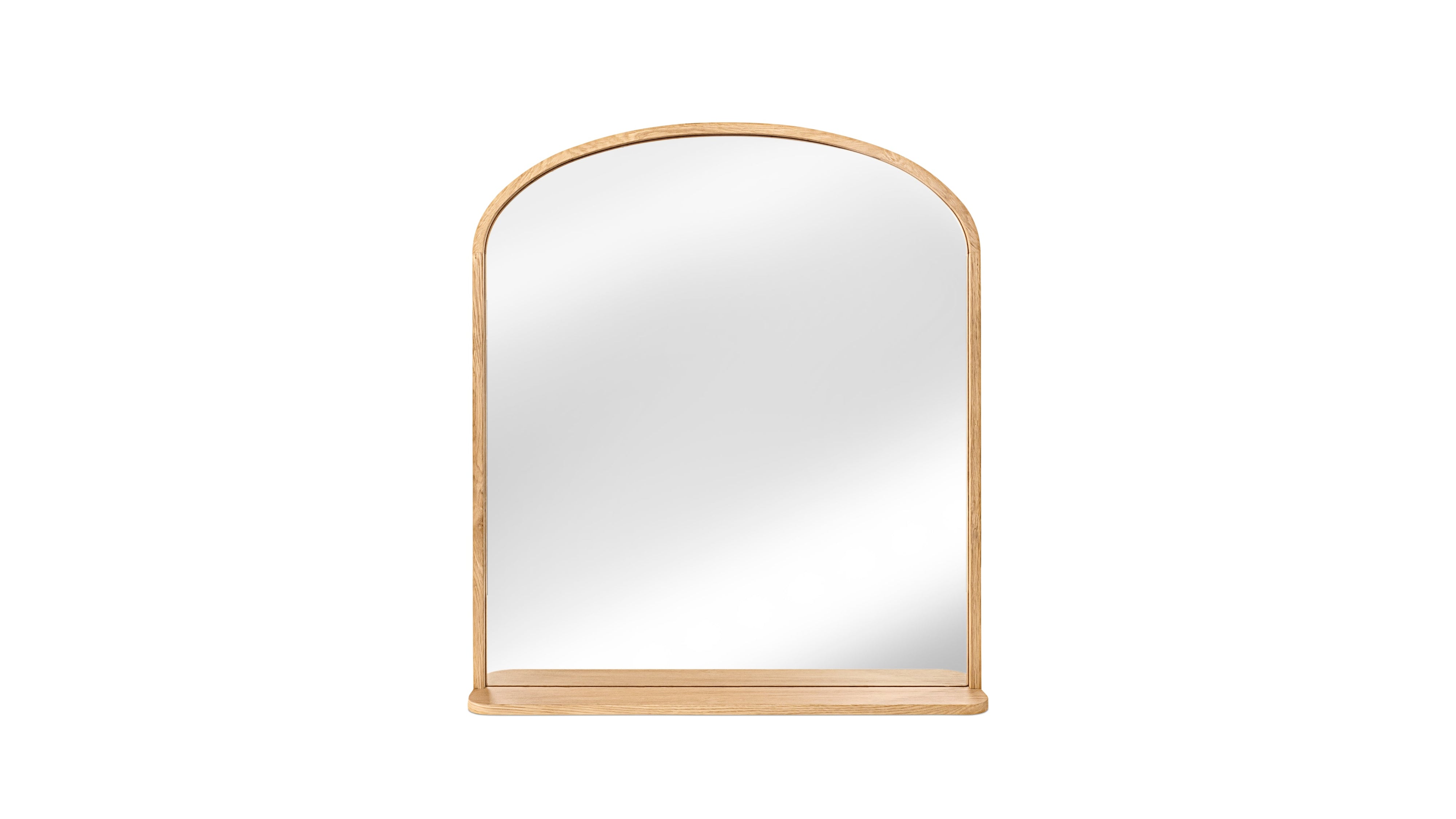 Go Round Mirror, White Limed Oak