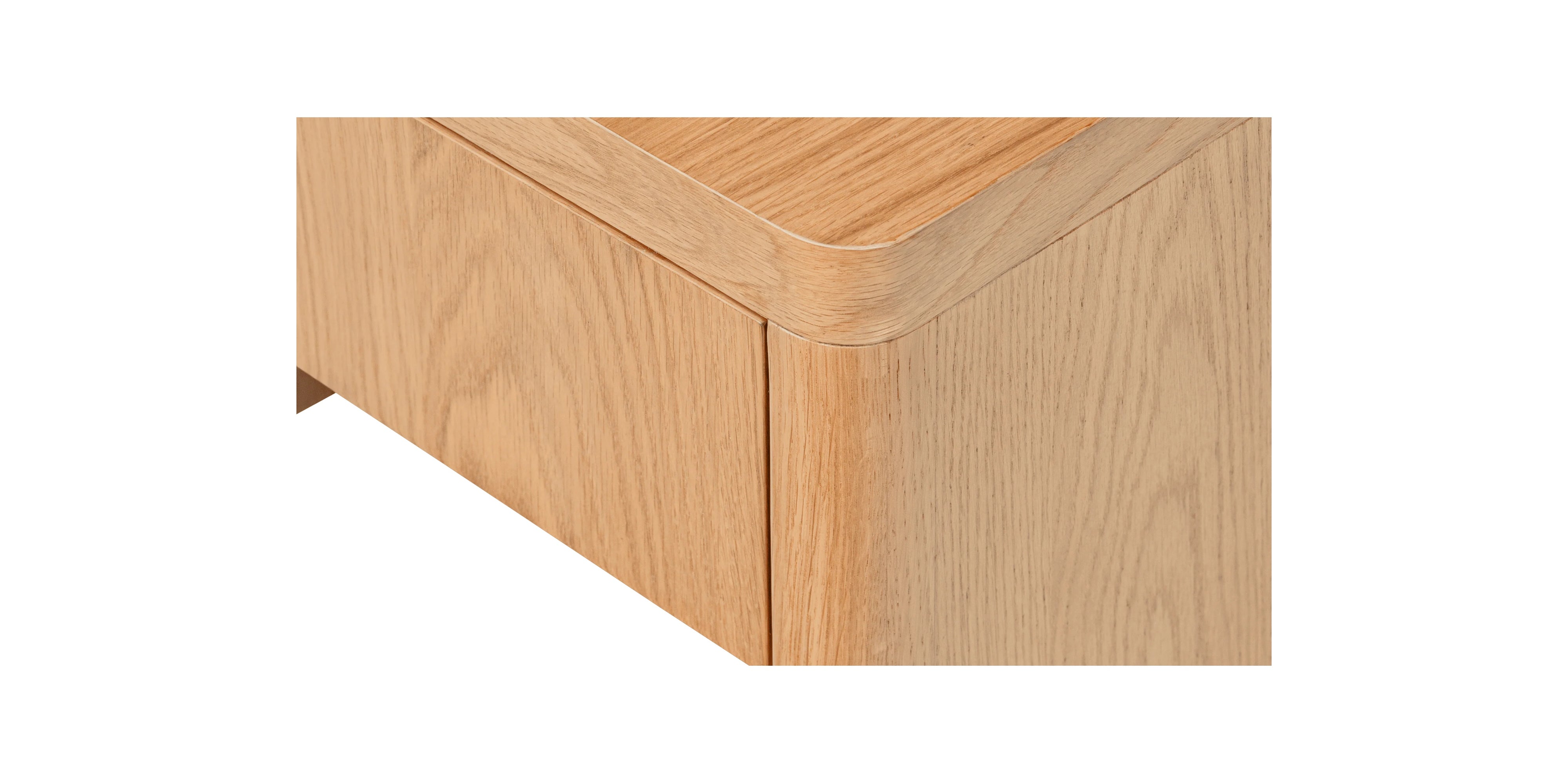 Form Nightstand, White Oak
